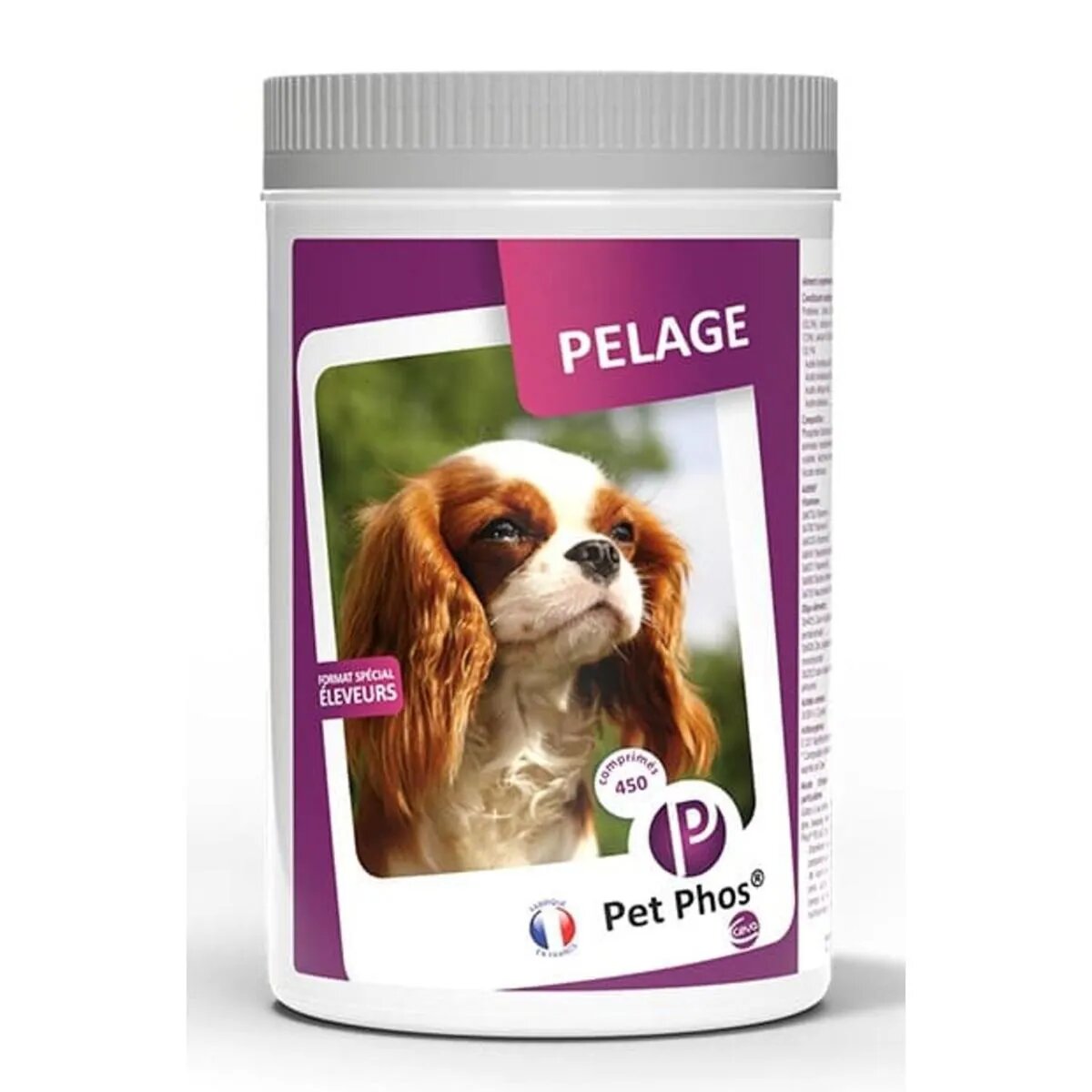 PET PHOS Pelage supliment piele & blană câini comprimate Pelage M-XL supliment piele & blană câini cutie 450 comprimate