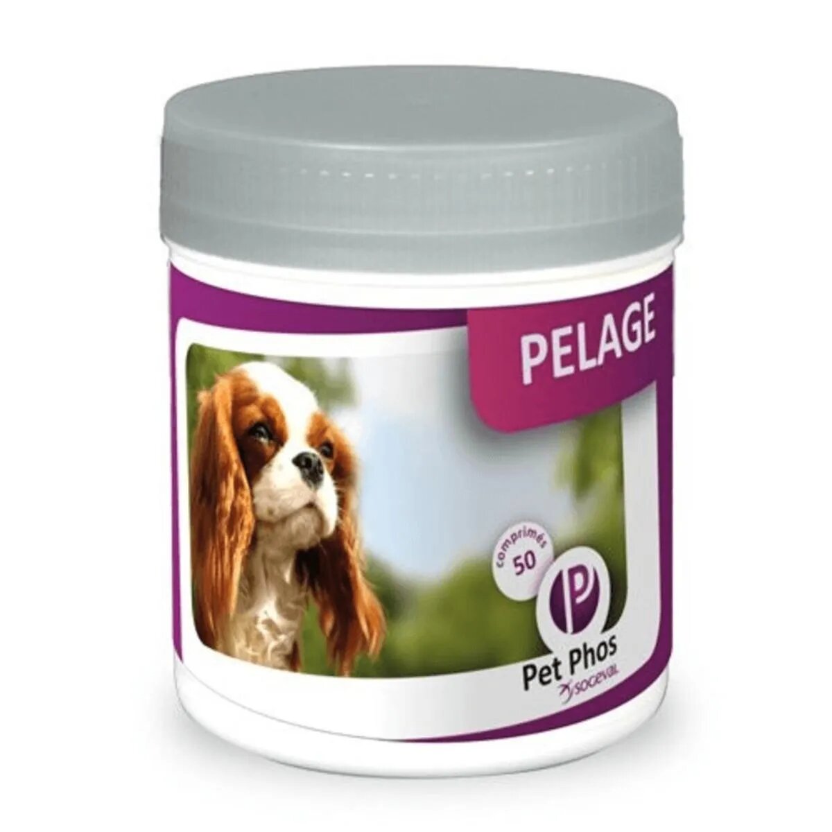 PET PHOS Pelage supliment piele & blană câini comprimate Pelage XS-M supliment piele & blană câini cutie 50 comprimate