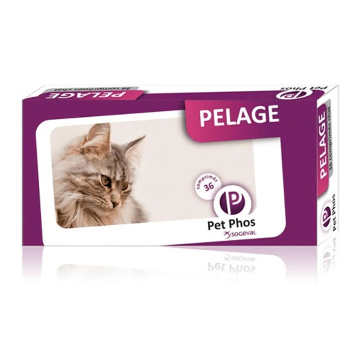 PET PHOS Pelage supliment piele & blană pisici cutie 36 comprimate