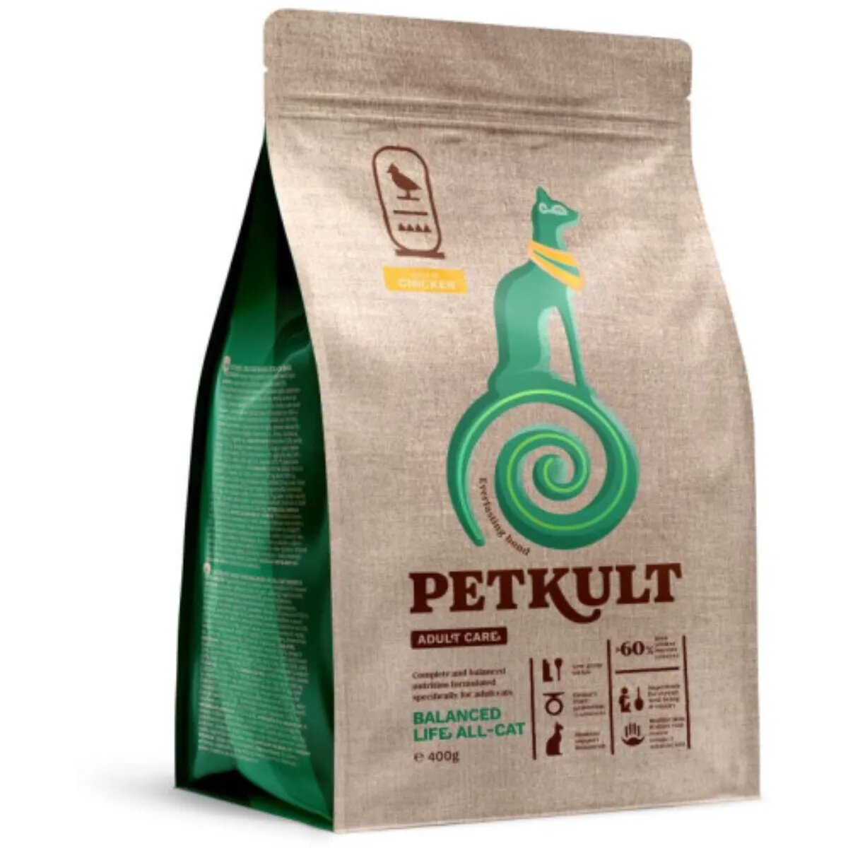 Petkult Adult Care Balanced Life Pui hrană uscată pisici 400g