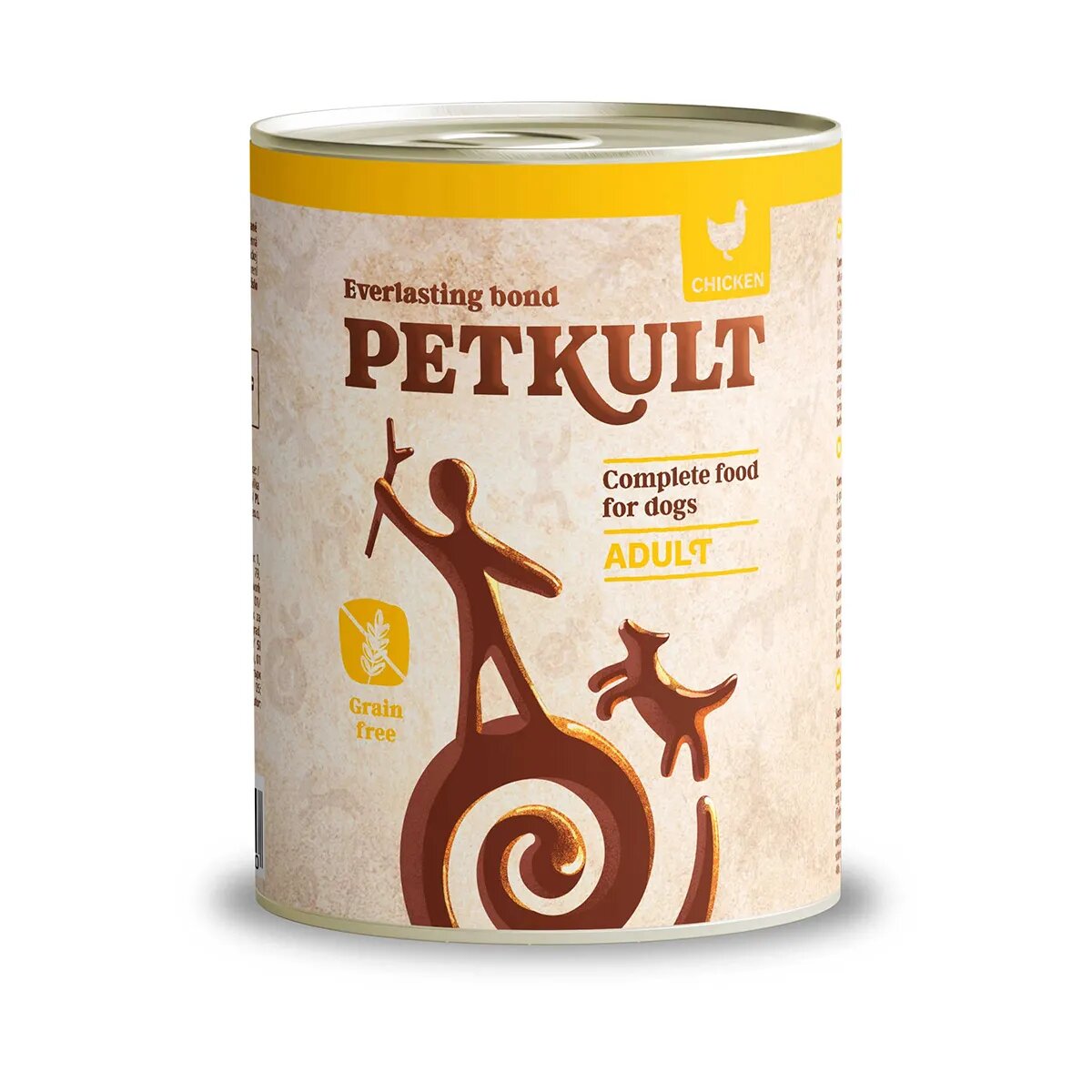Petkult Grain Free Adult Pui conservă hrană umedă fără cereale câini 800g