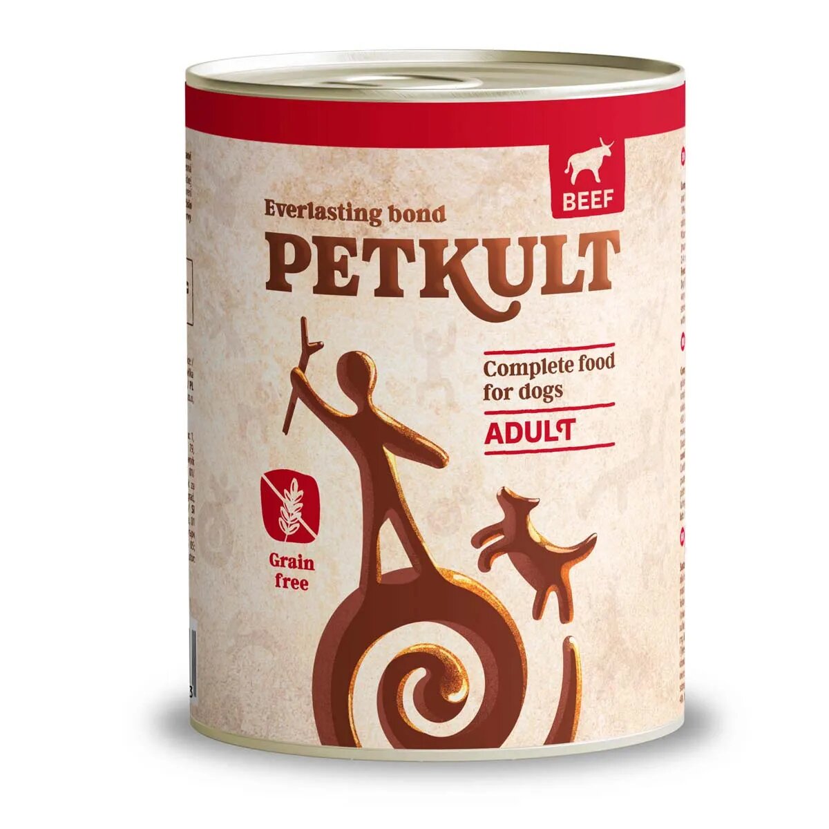 Petkult Grain Free Adult Vită conservă hrană umedă fără cereale câini 800g