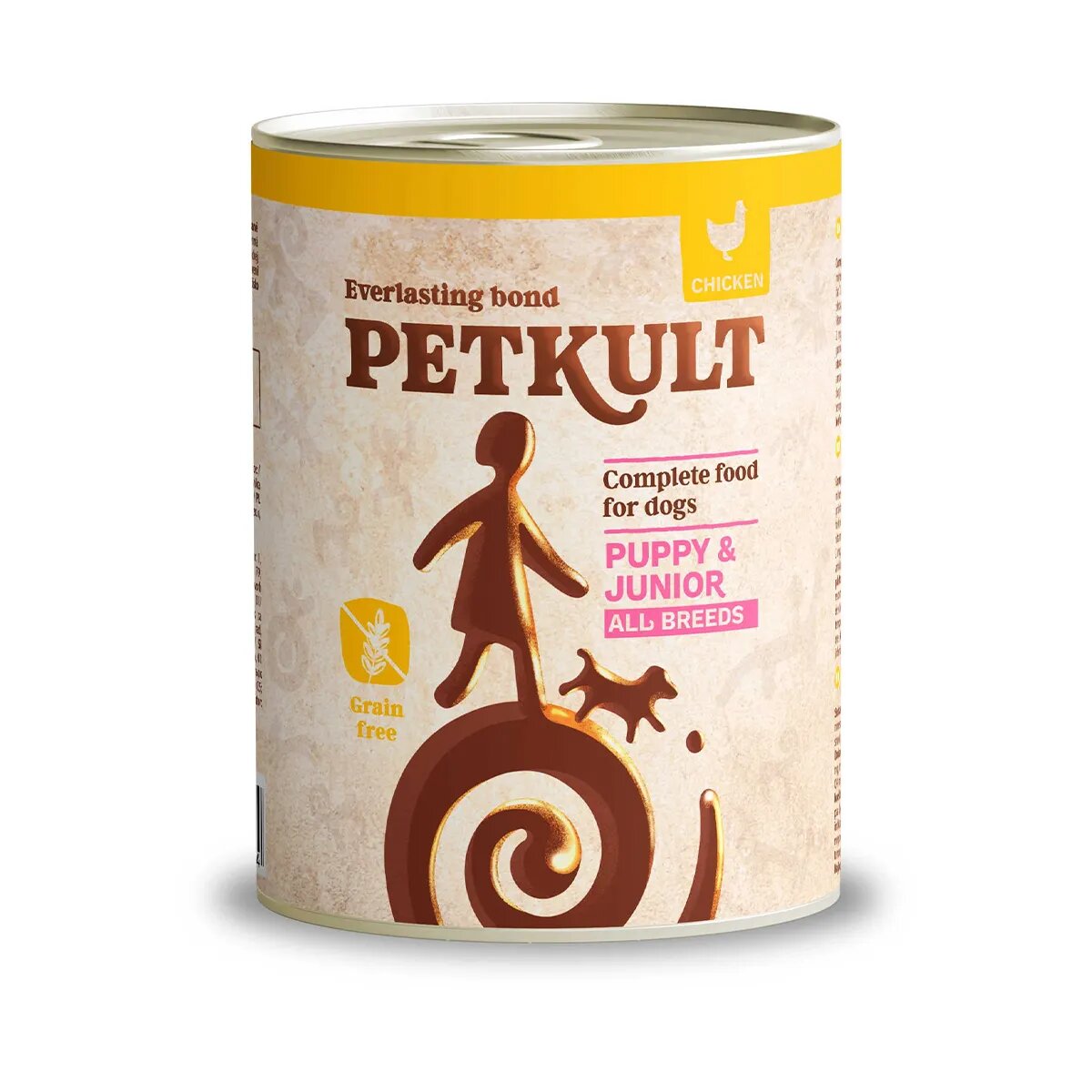 Petkult Grain Free Junior Pui conservă hrană umedă fără cereale câini junior 800g