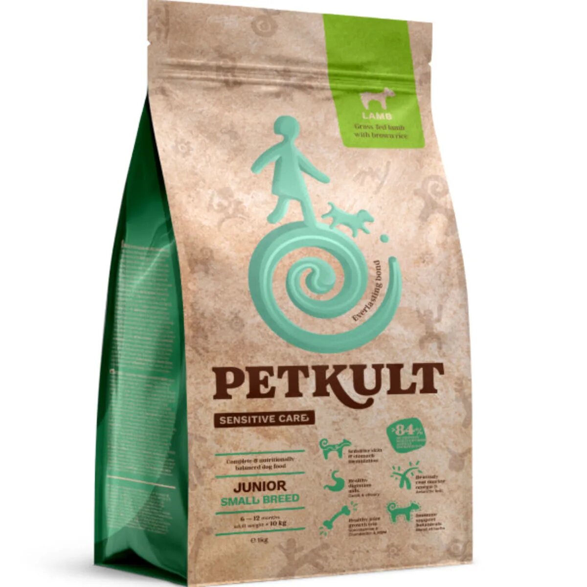 Petkult Sensitive Care Junior Small Breed XS-S Miel hrană uscată câini junior alergii 12kg