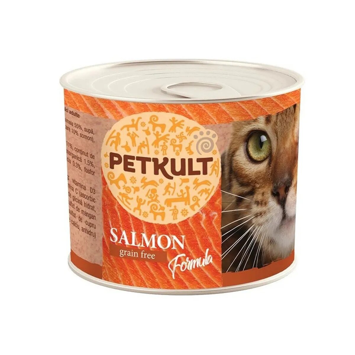 Petkult Somon conservă hrană umedă fără cereale pisici 185g