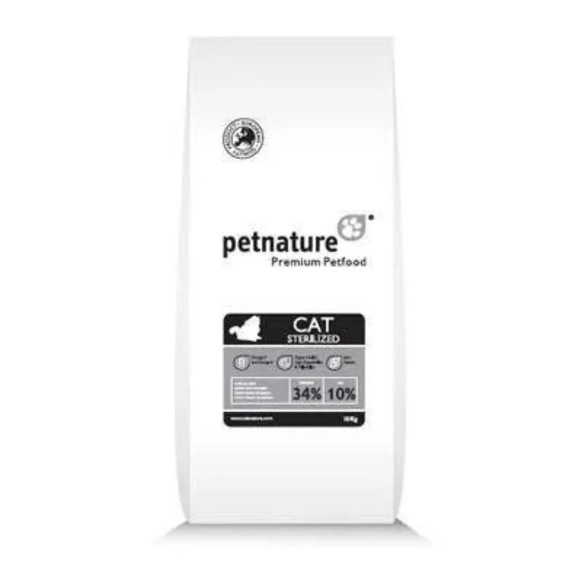 PETNATURE Sterilised Pasăre hrană uscată pisici sterilizate 2kg