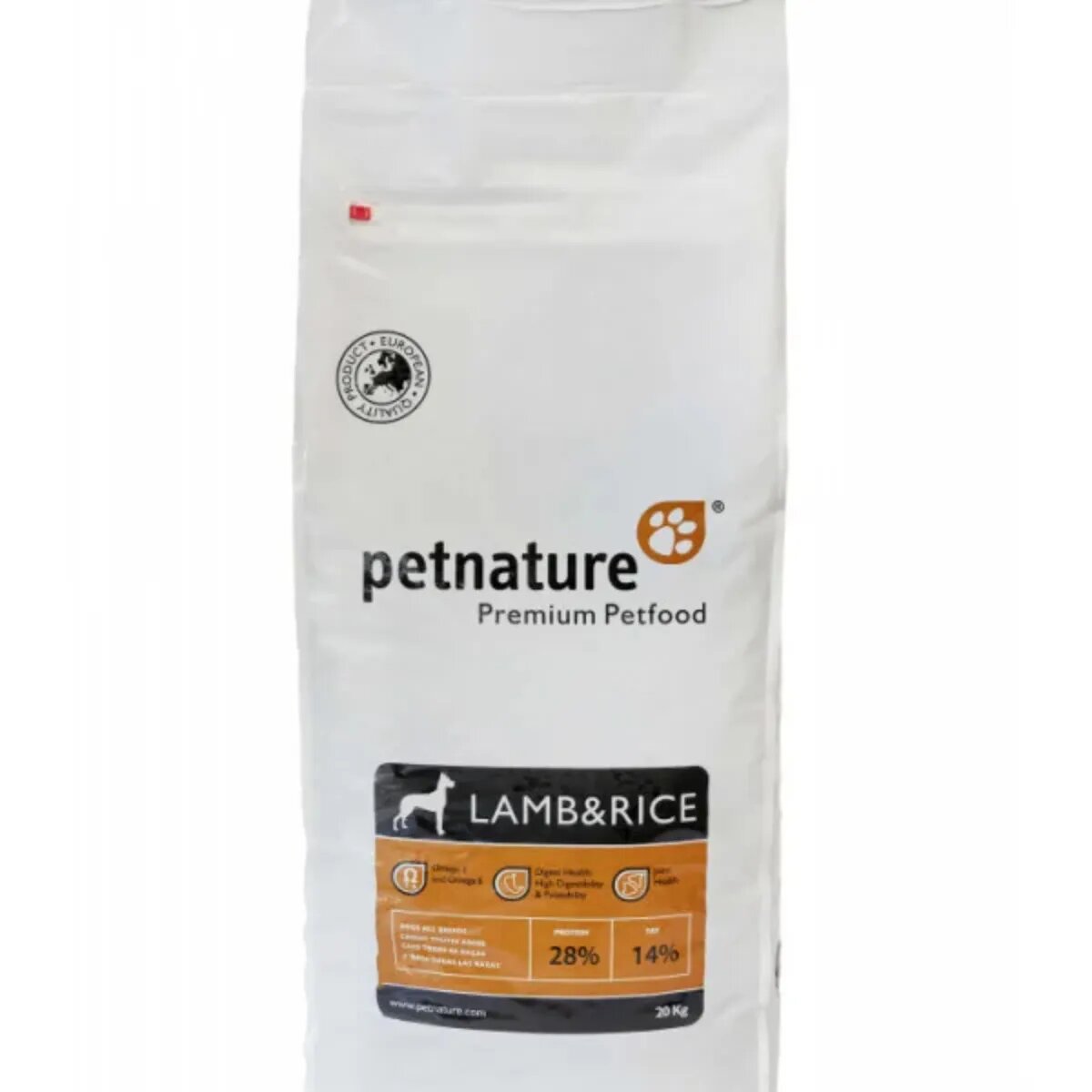 PETNATURE XS-XL Miel și Orez hrană uscată câini 20kg