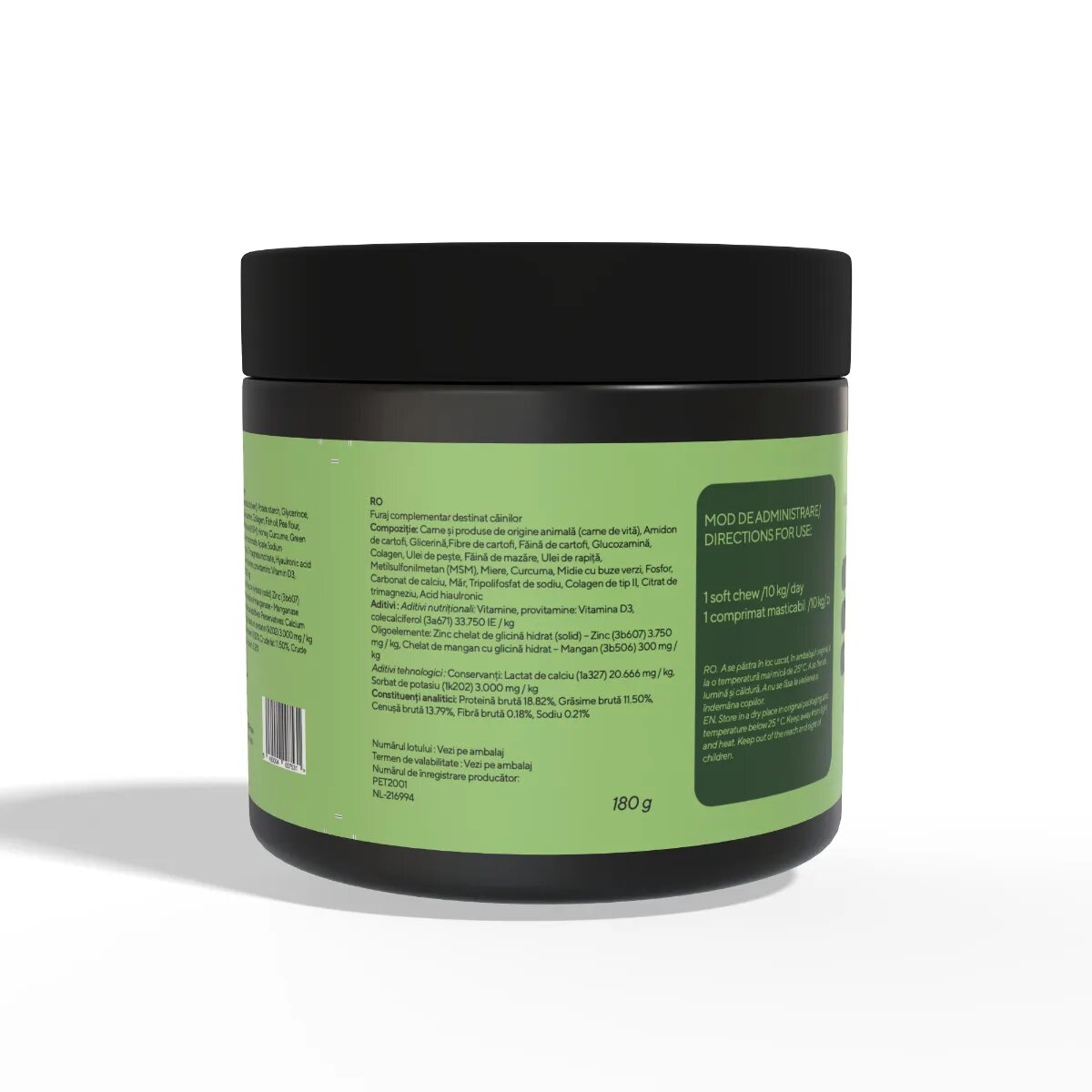 Petswell Chewz Hip & Joints supliment sistem articular câini Vită comprimate masticabile Chewz Hip & Joints supliment sistem articular câini Vită flacon 60 comprimate masticabile