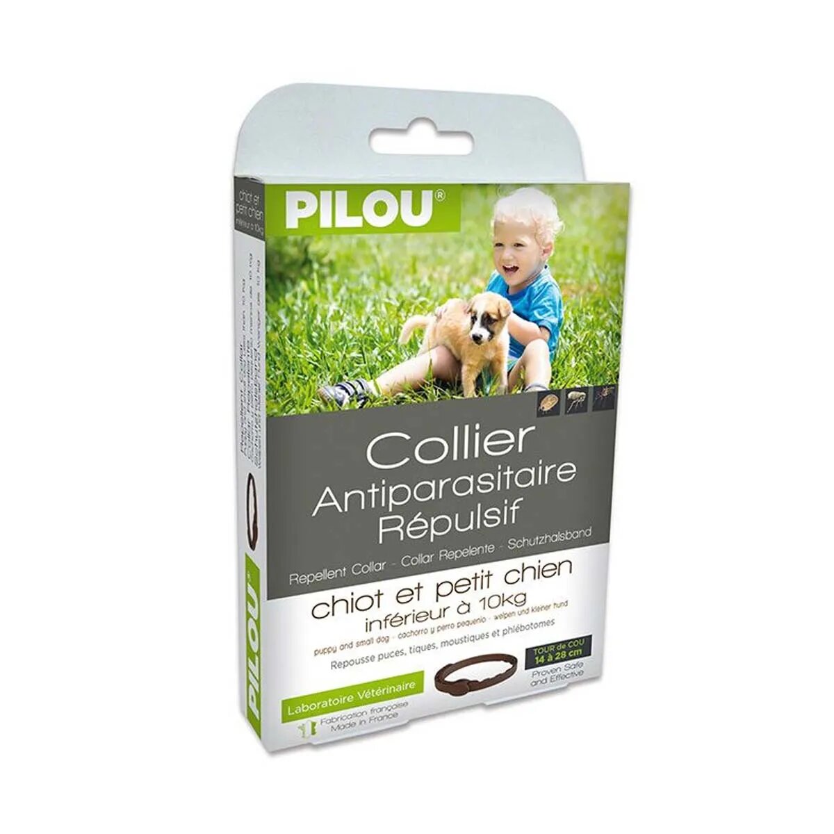 Pilou Zgarda Antiparazitara Caine Junior 35 cm