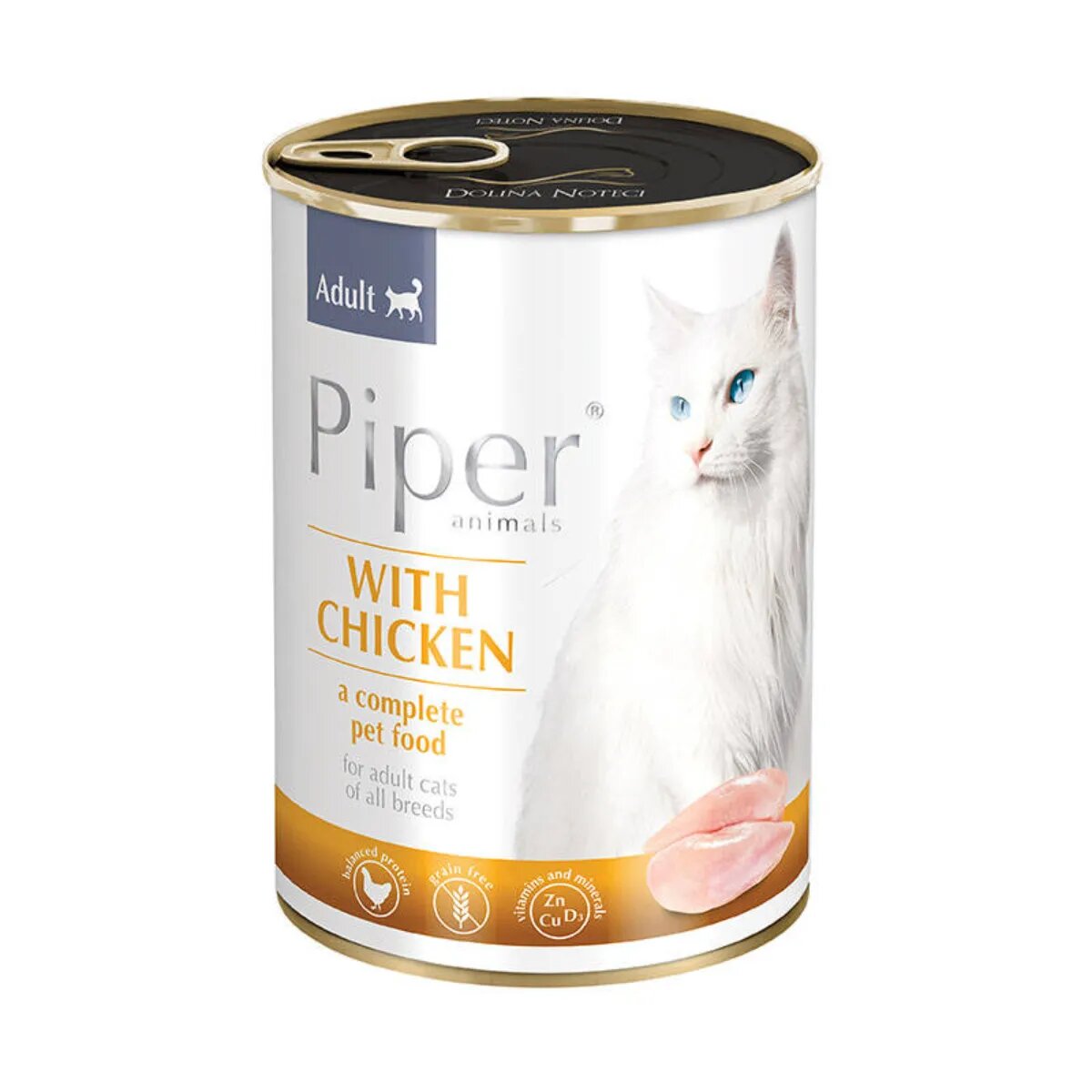 Piper Animals Pui conservă hrană umedă fără cereale pisici (în aspic) 400g