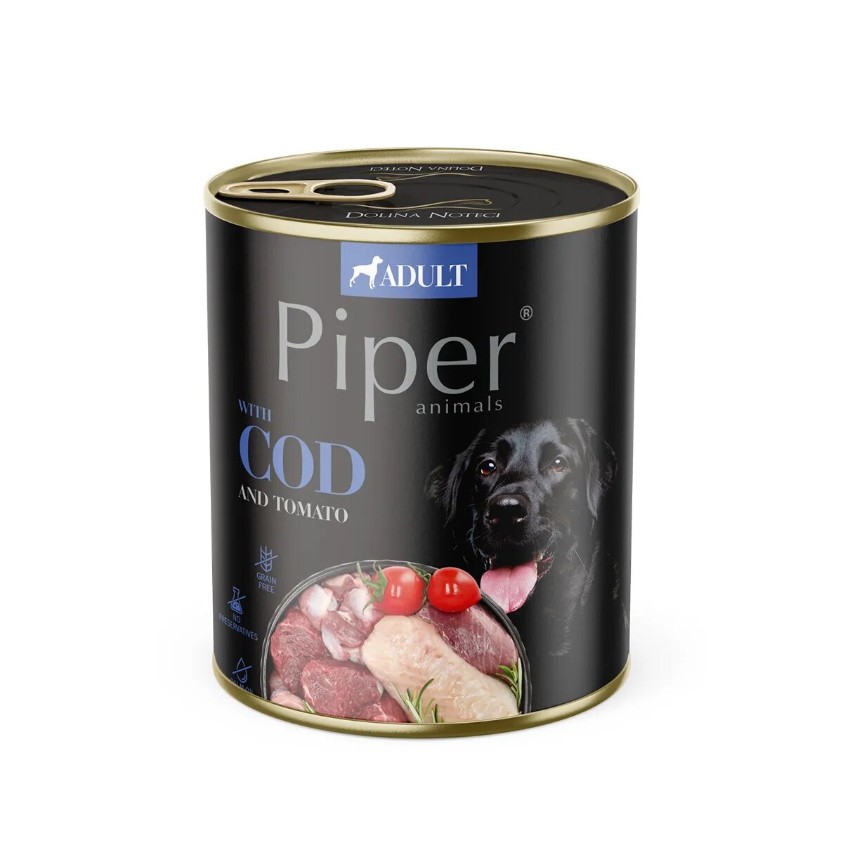 Piper Animals XS-XL Cod conservă hrană umedă fără cereale câini (în aspic) 400g