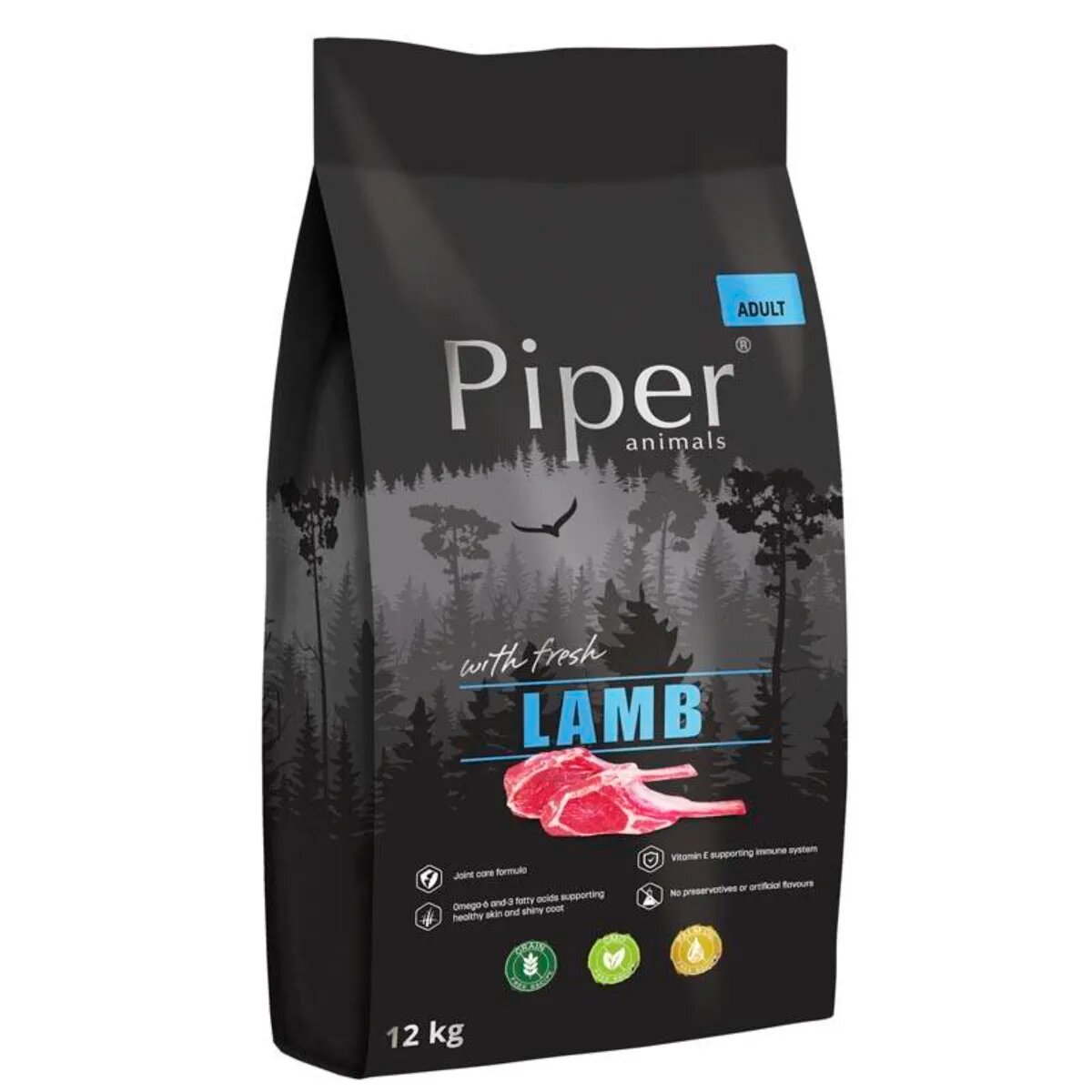 Piper Animals XS-XL Miel hrană uscată fără cereale câini 12kg