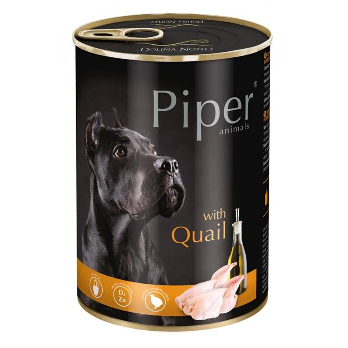 Piper Animals XS-XL Prepeliță conservă hrană umedă fără cereale câini (în aspic) 400g