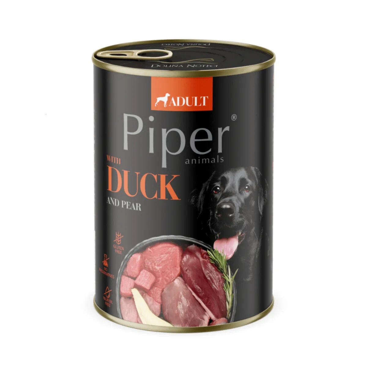 Piper Animals XS-XL Rață conservă hrană umedă fără cereale câini (în aspic) 400g