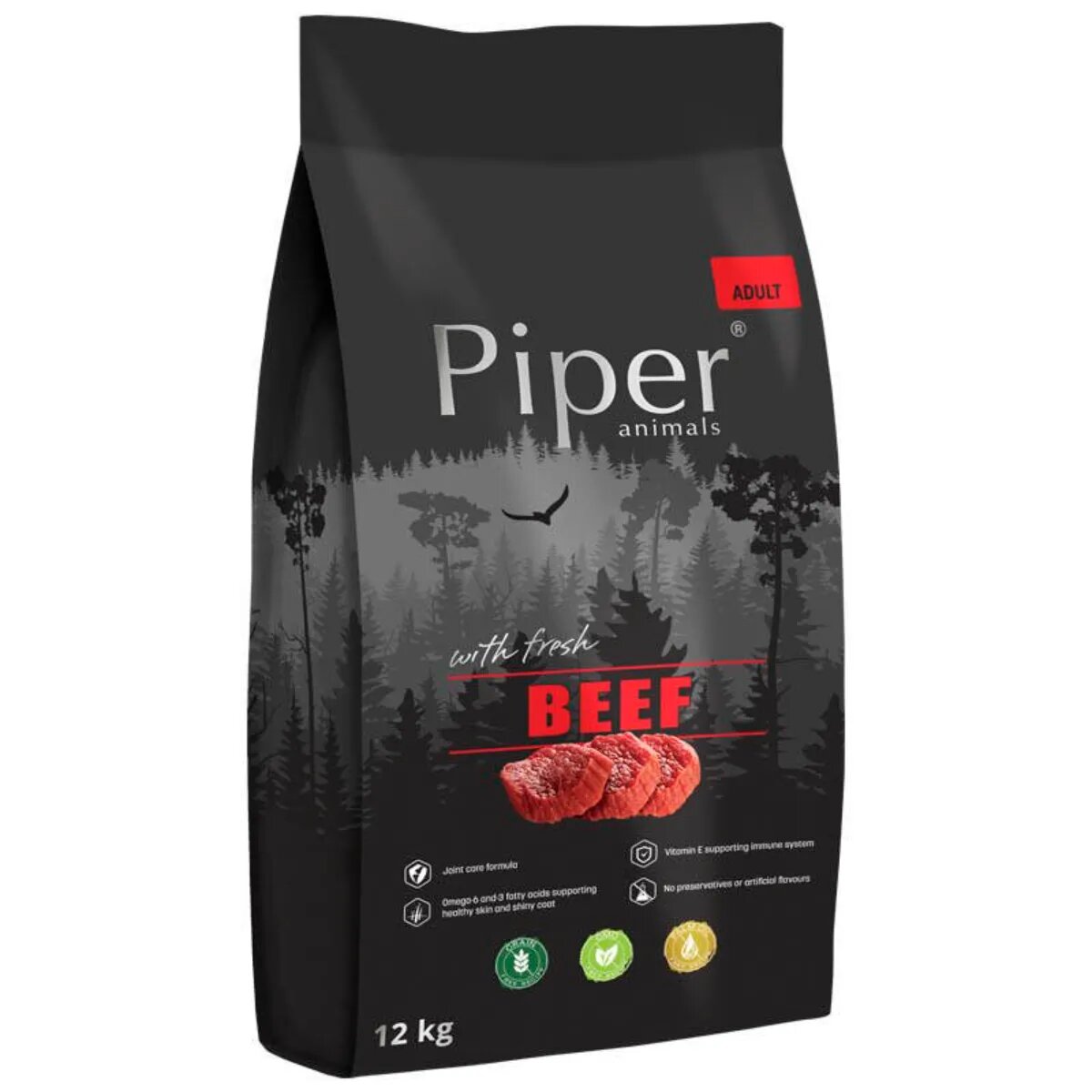 Piper Animals XS-XL Vită hrană uscată fără cereale câini 12kg