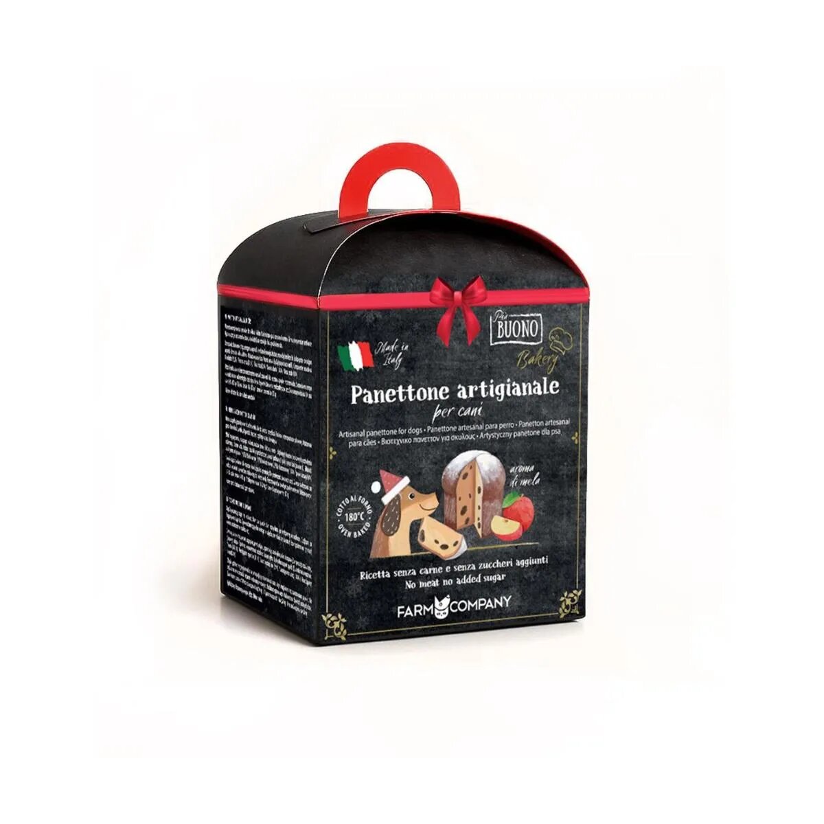 PIU BUONO Panettone Artizanal XS-XL Mere cutie recompense câini 100g