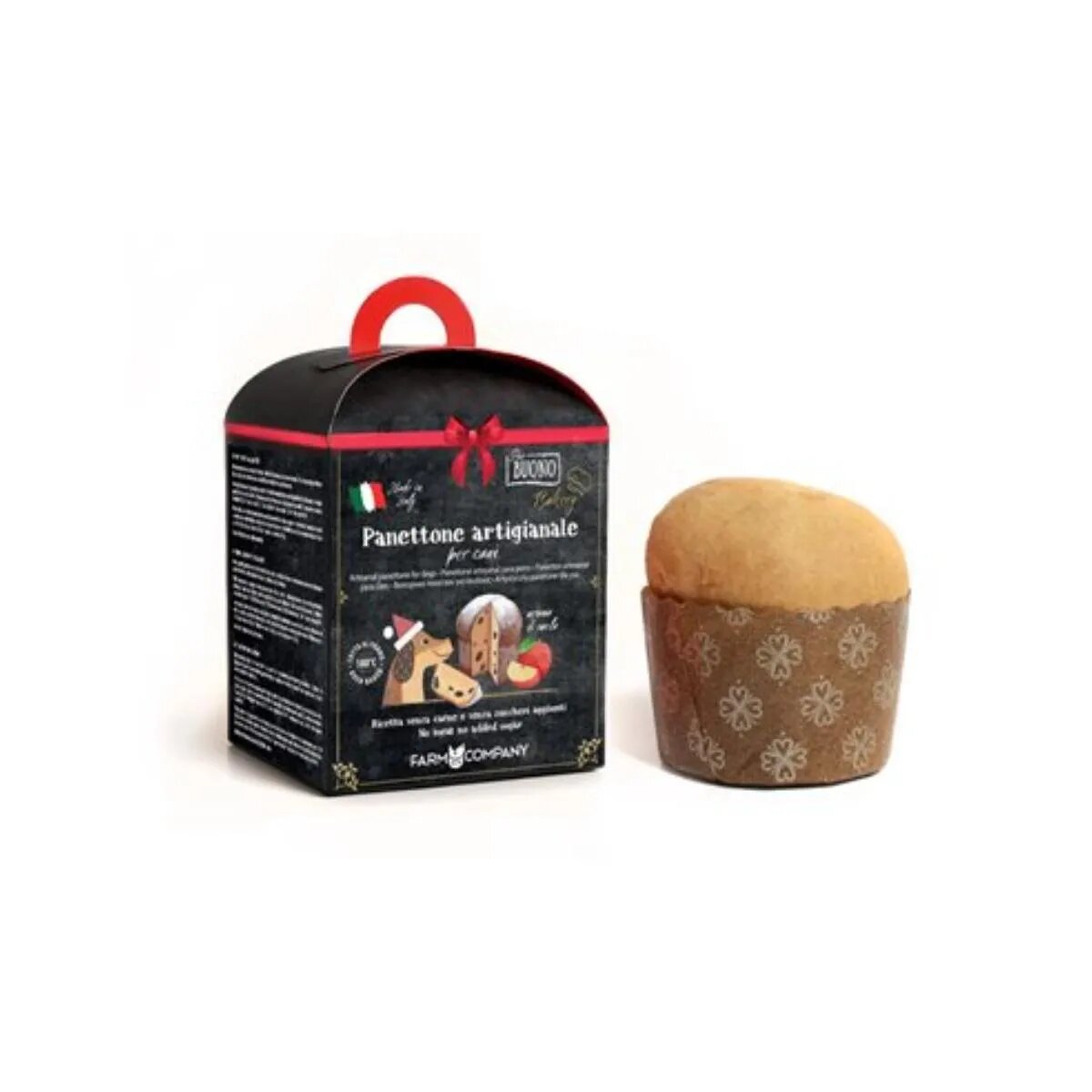 PIU BUONO Panettone Artizanal XS-XL Mere cutie recompense câini 100g