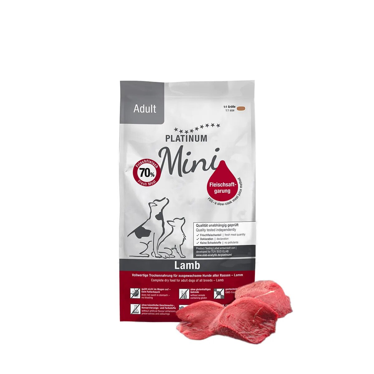 Platinum Adult Mini XS-S Miel hrană uscată câini semimoist 900g