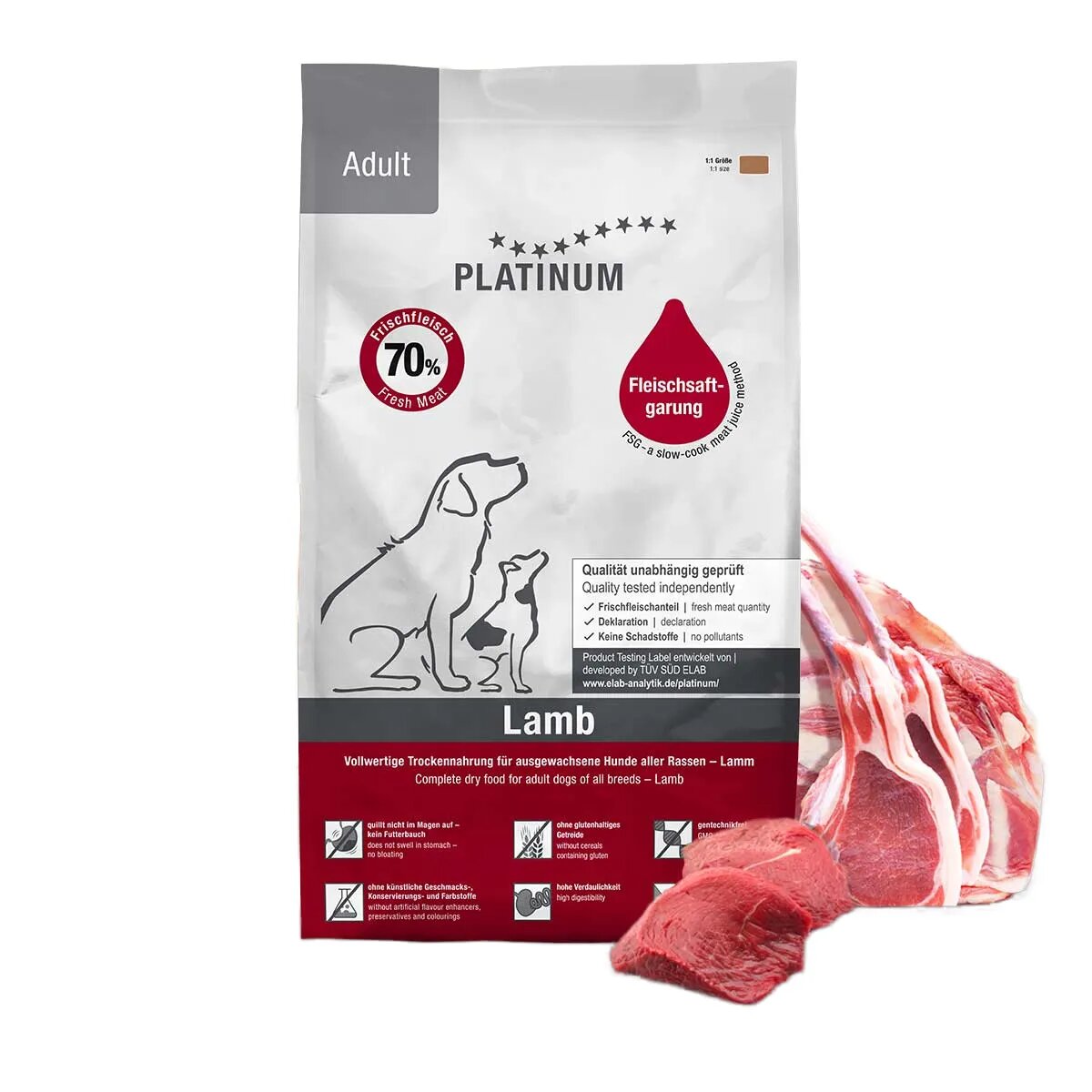 Platinum Adult XS-XL Miel hrană uscată câini semimoist 5kg