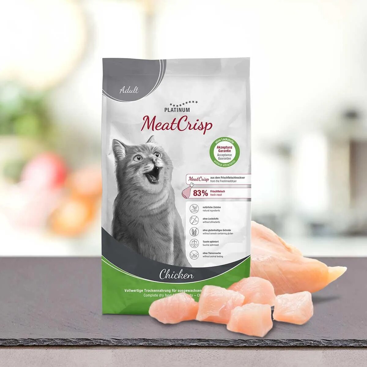 Platinum MeatCrisp Pui hrană uscată pisici deshidratat 3kg