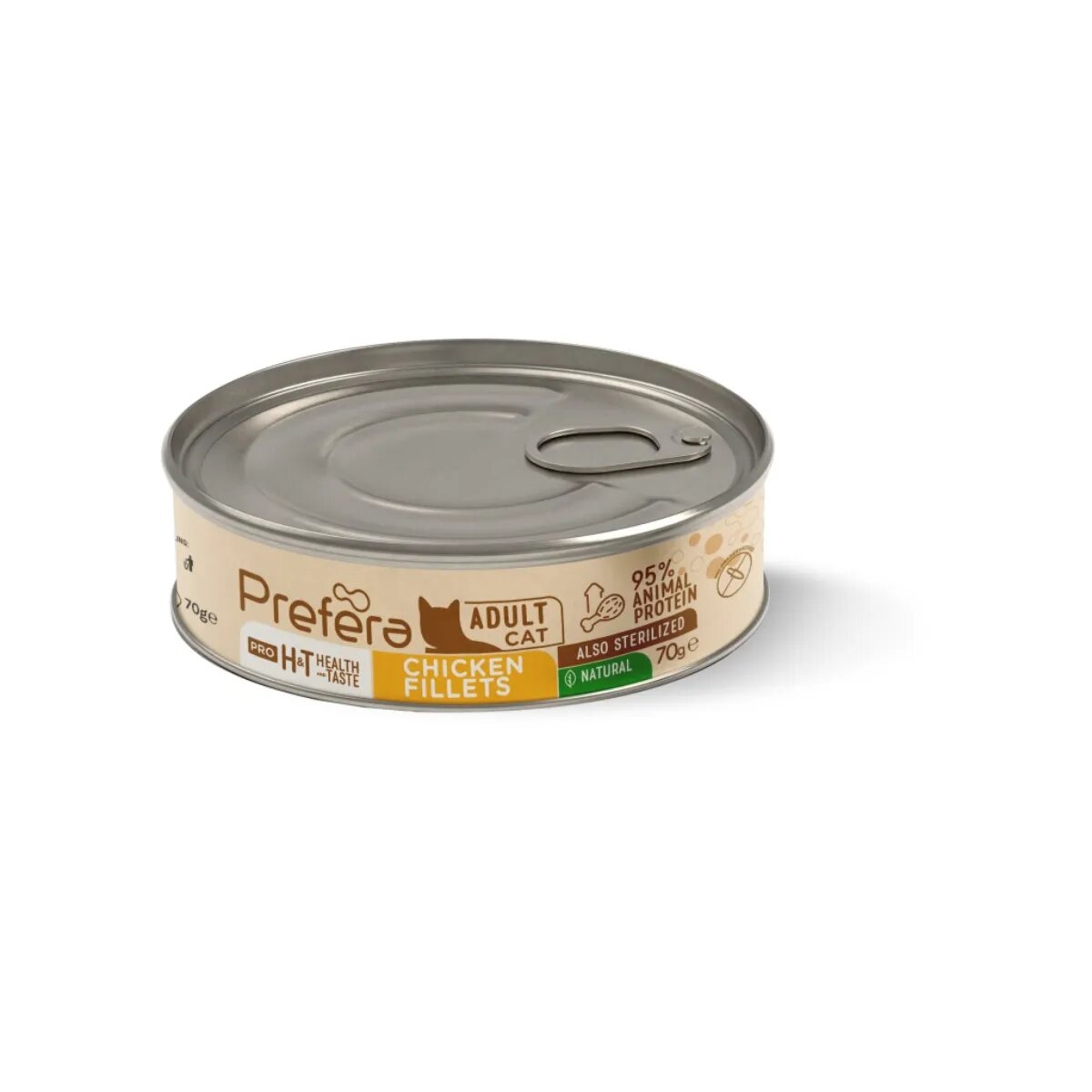 PREFERA Pro H&T Fillets Pui conservă hrană umedă fără cereale pisici (în supă) 70g