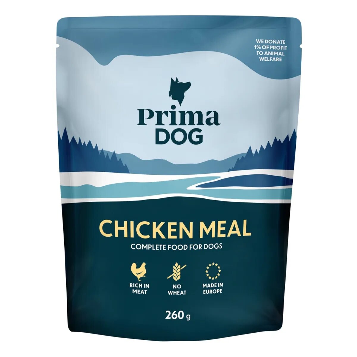 PRIMA DOG Meal XS-XL Pui plic hrană umedă câini (în aspic) bax 260g x 12buc