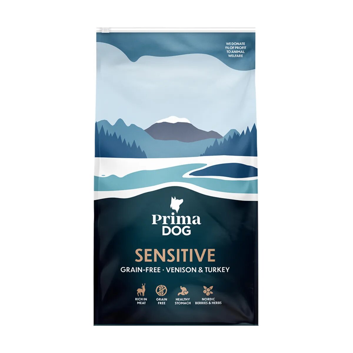 PRIMA DOG Sensitive XS-XL Vânat și Curcan hrană uscată câini 3kg
