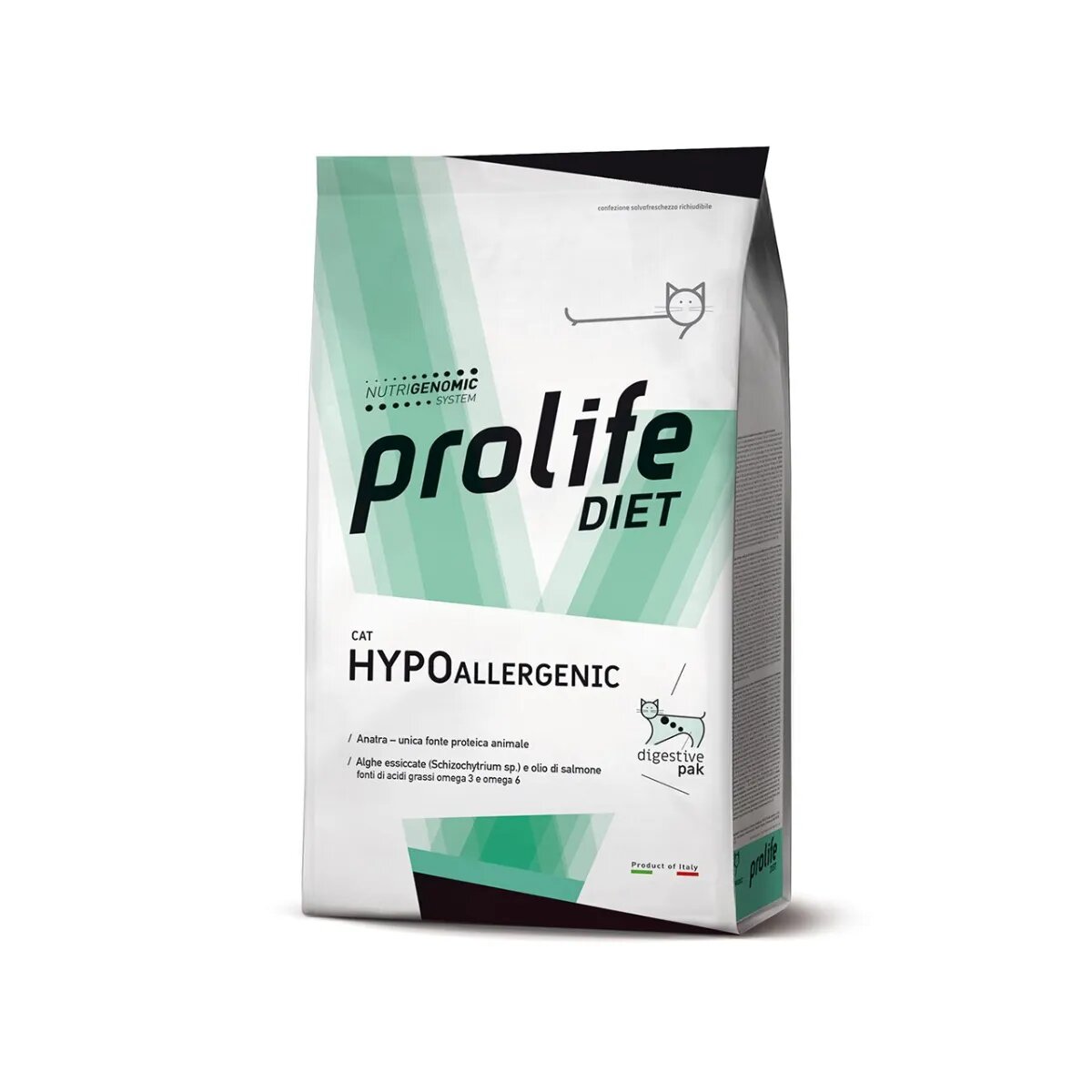 Prolife Hypoallergenic Rață dietă veterinară hrană uscată pisici alergii 5kg