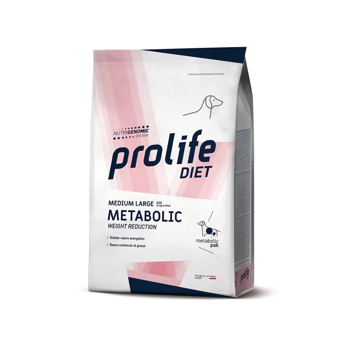 Prolife Metabolic Weight Reduction M-XL Somon dietă veterinară hrană uscată câini obezitate 8kg
