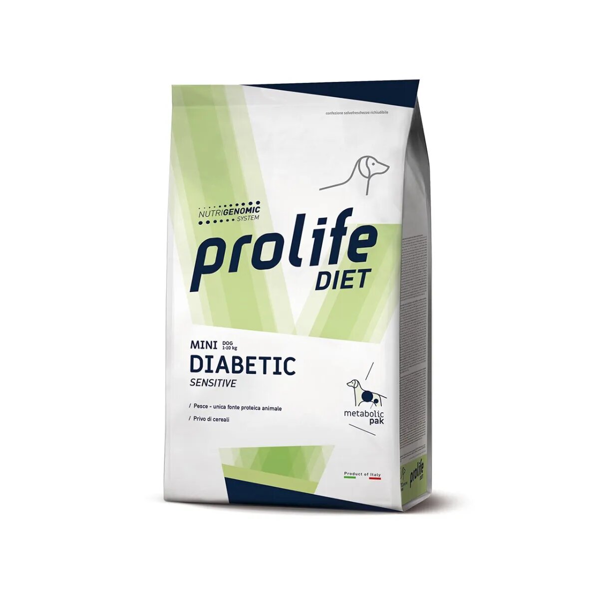 Prolife Mini Diabetic Sensitive XS-S Păstrăv dietă veterinară hrană uscată câini diabet 5kg