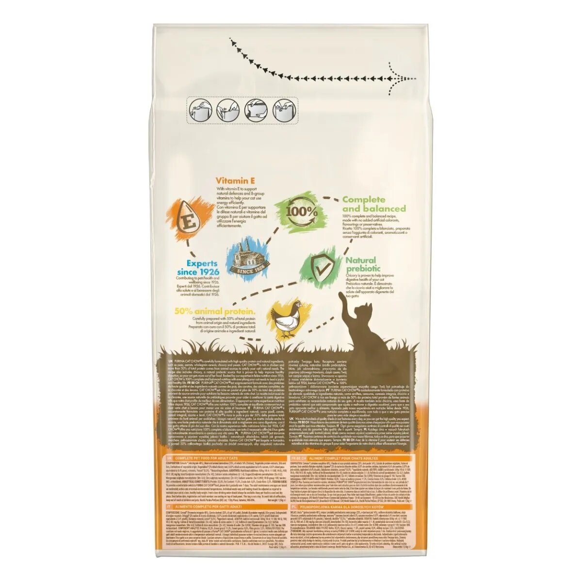 Purina Cat Chow Adult Pui hrană uscată pentru pisici 1.5kg