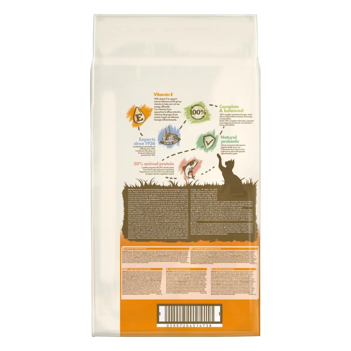 Purina Cat Chow Adult Somon hrană uscată pentru pisici 15kg