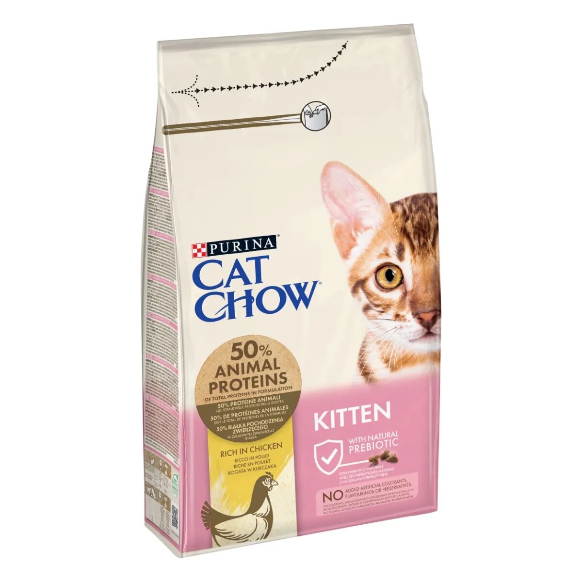 Purina Cat Chow Kitten Pui hrană uscată pentru pisici junior 1.5kg