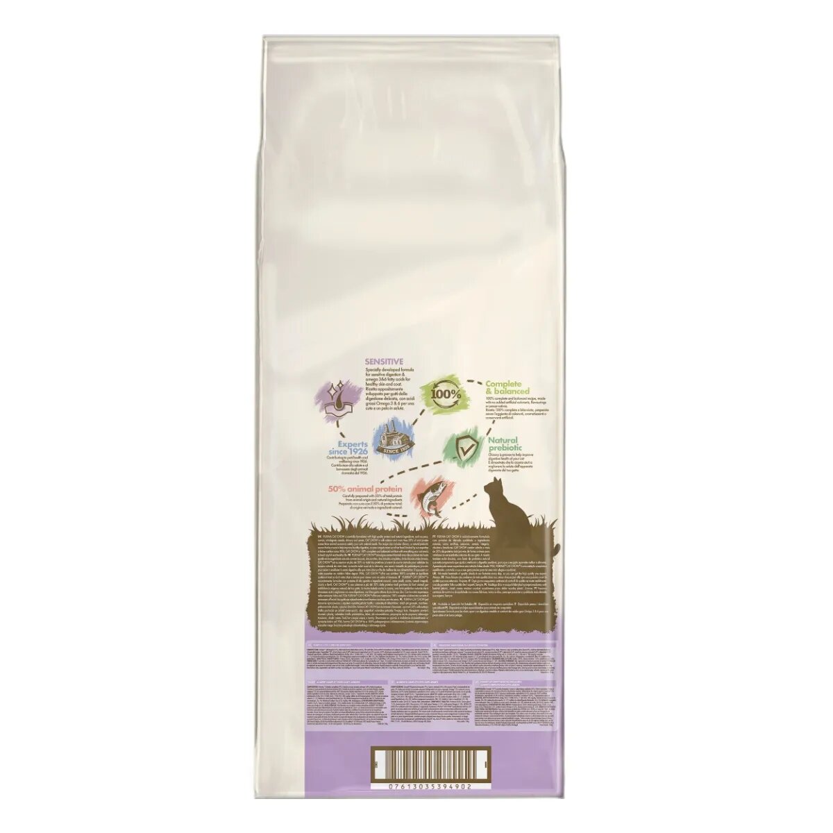 Purina Cat Chow Sensitive Somon hrană uscată pentru pisici sensibilități digestive 15kg
