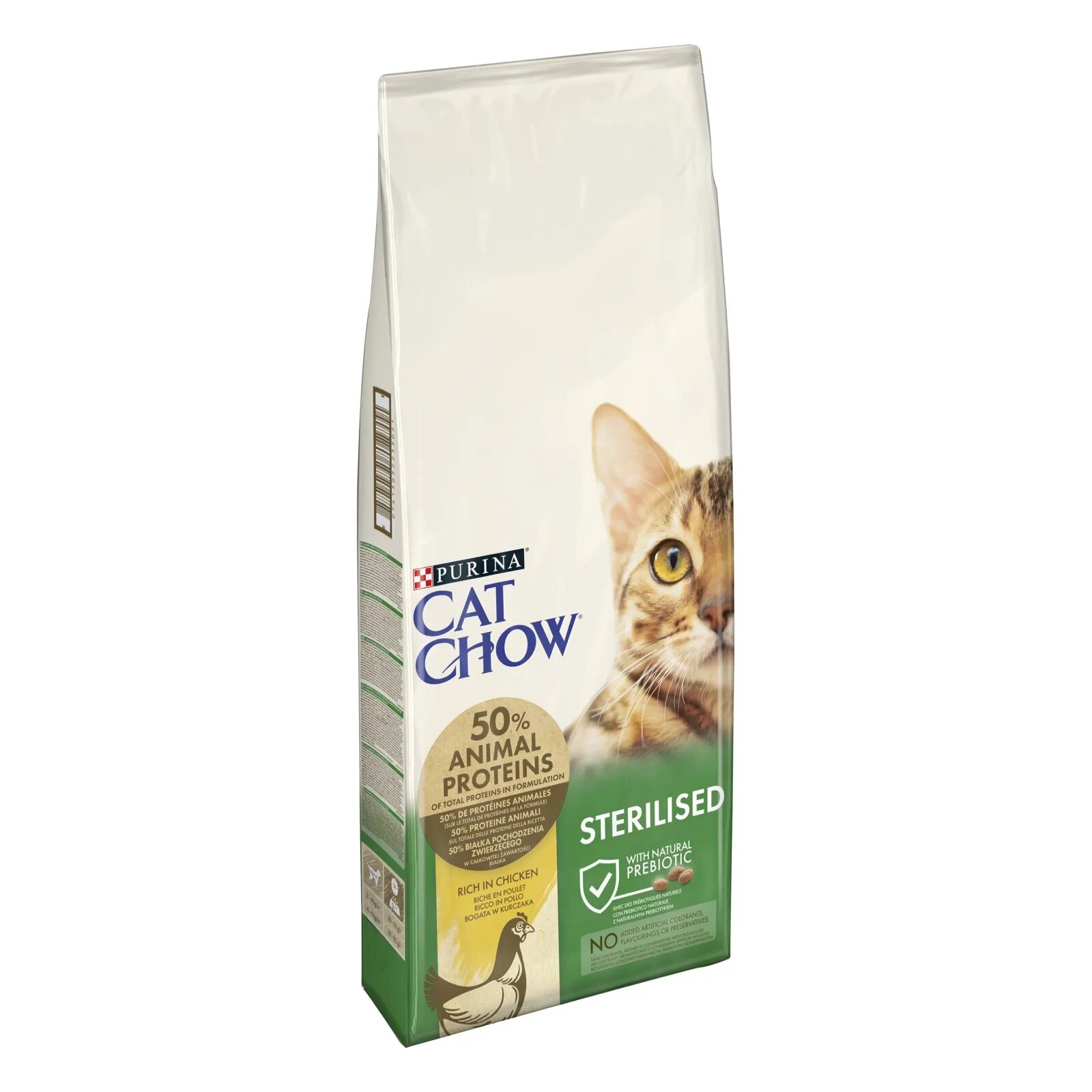 Purina Cat Chow Sterilised Pui hrană uscată pentru pisici sterilizate 15kg