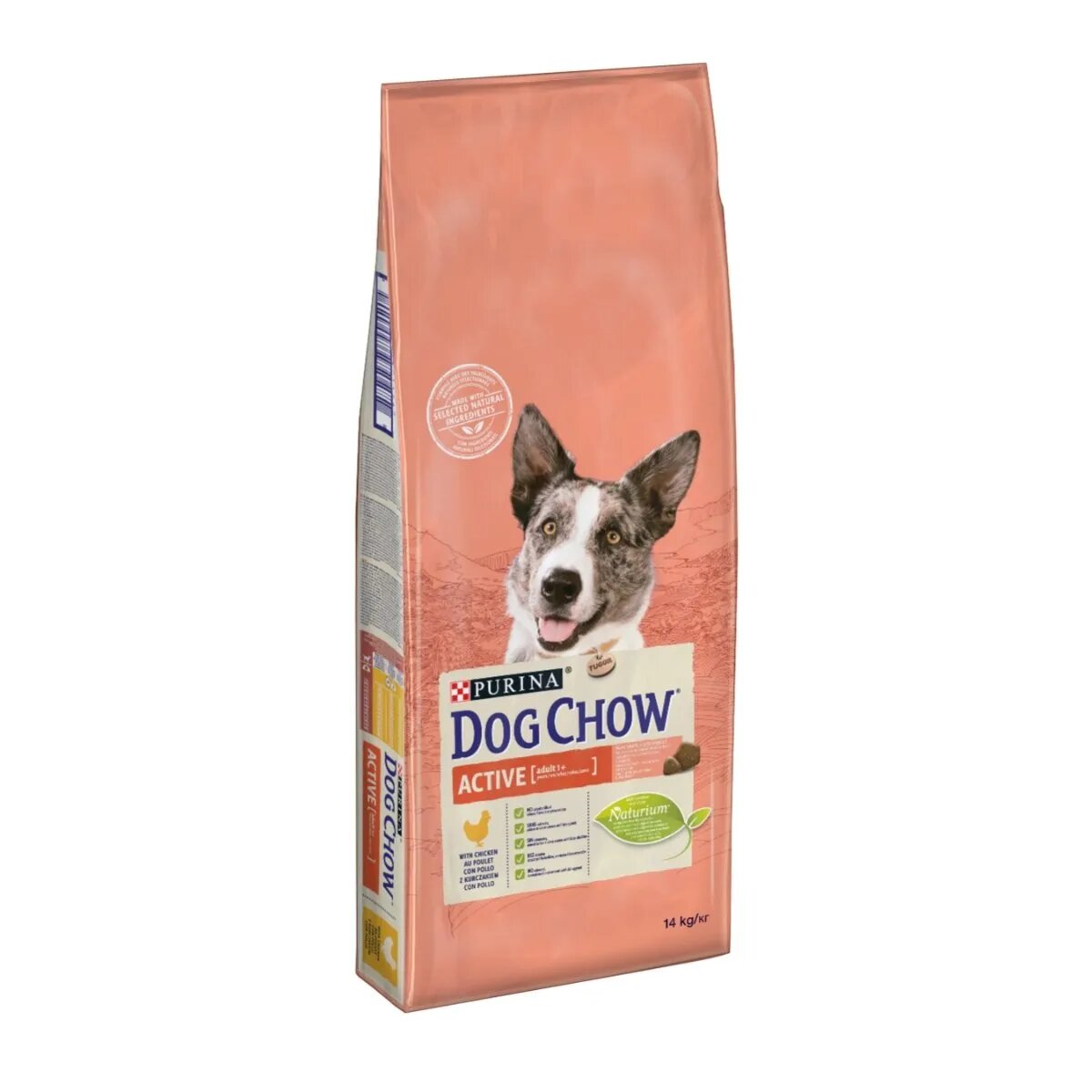 Purina Dog Chow Adult Active Pui hrană uscată câini activitate intensă 14kg