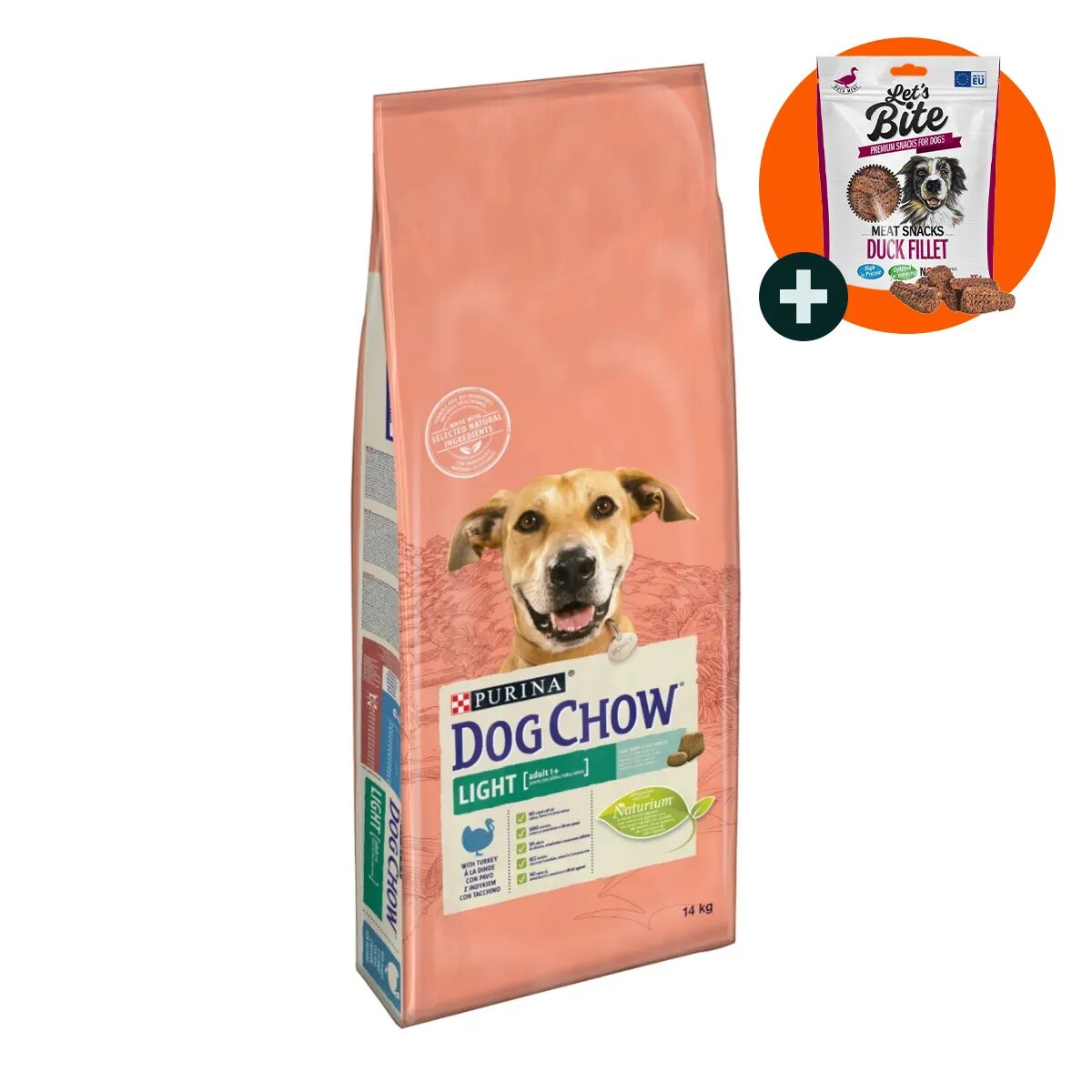 Purina Dog Chow Adult Light Curcan hrană uscată câini managementul greutății 14kg