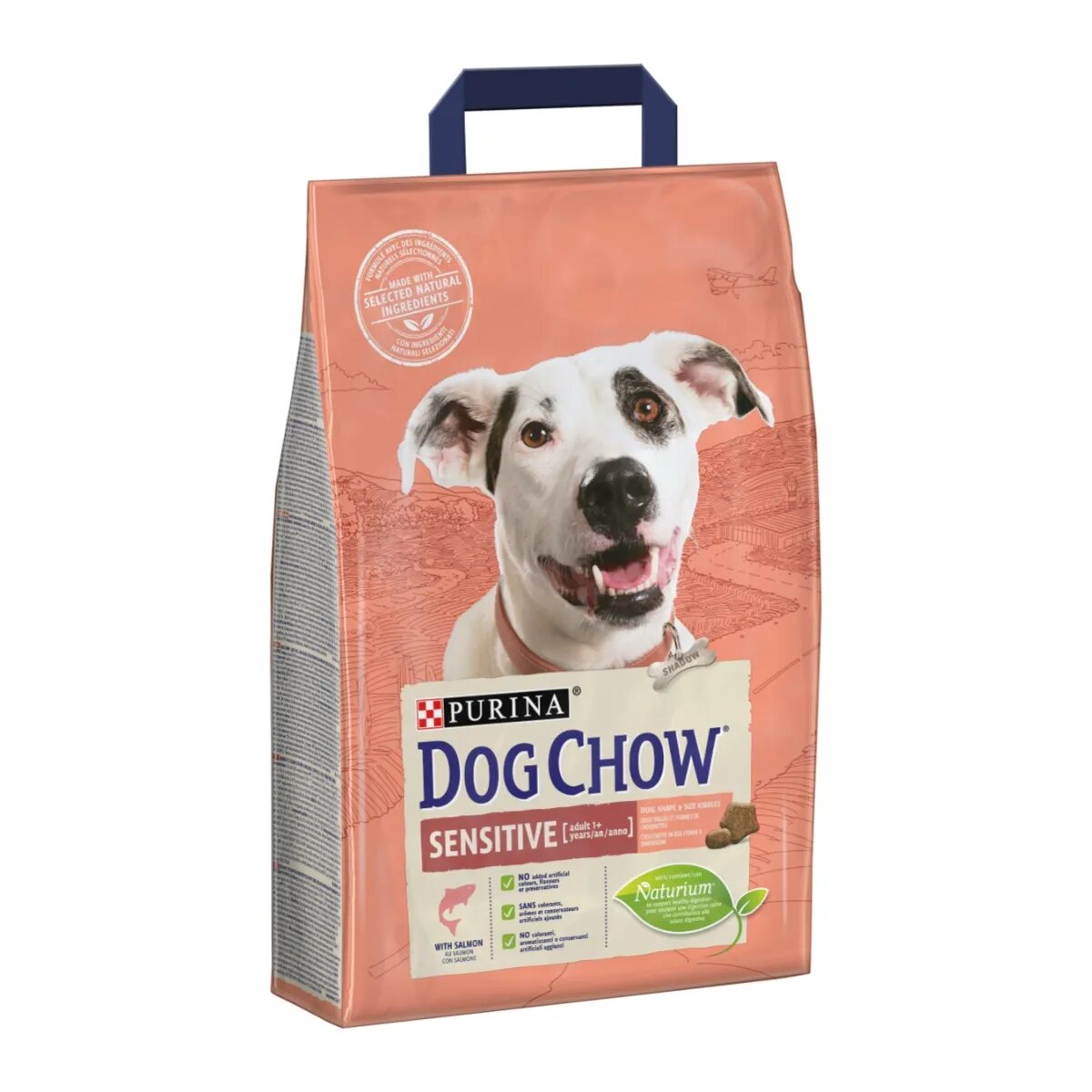 Purina Dog Chow Adult Sensitive Somon hrană uscată câini sensibilități digestive 2.5kg