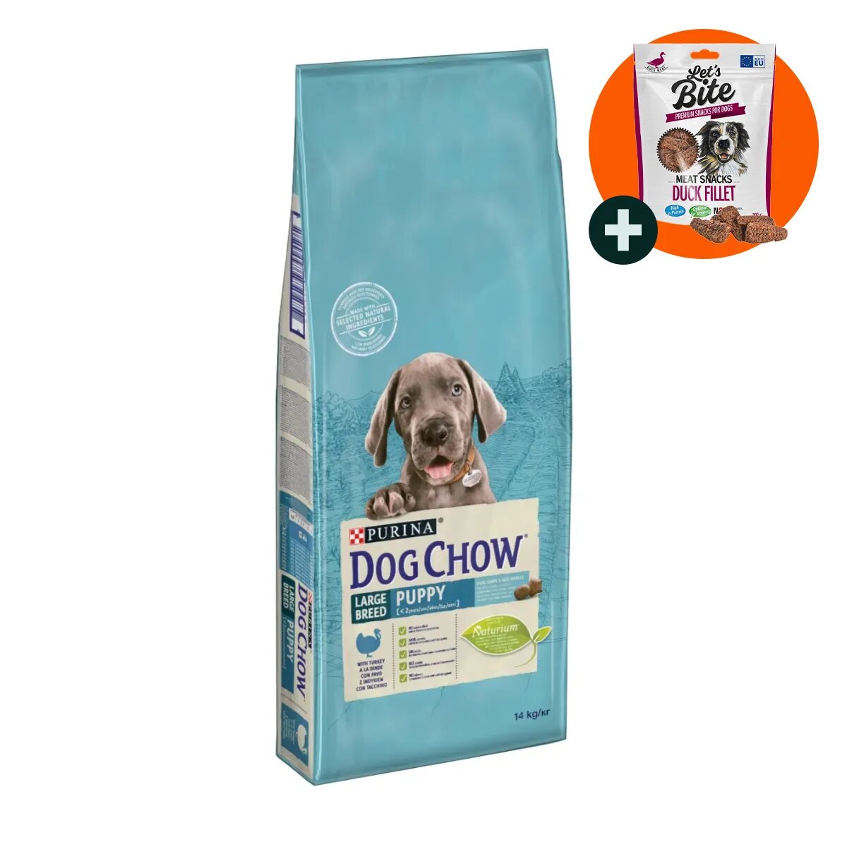 Purina Dog Chow Puppy L-XL Curcan hrană uscată câini junior 14kg
