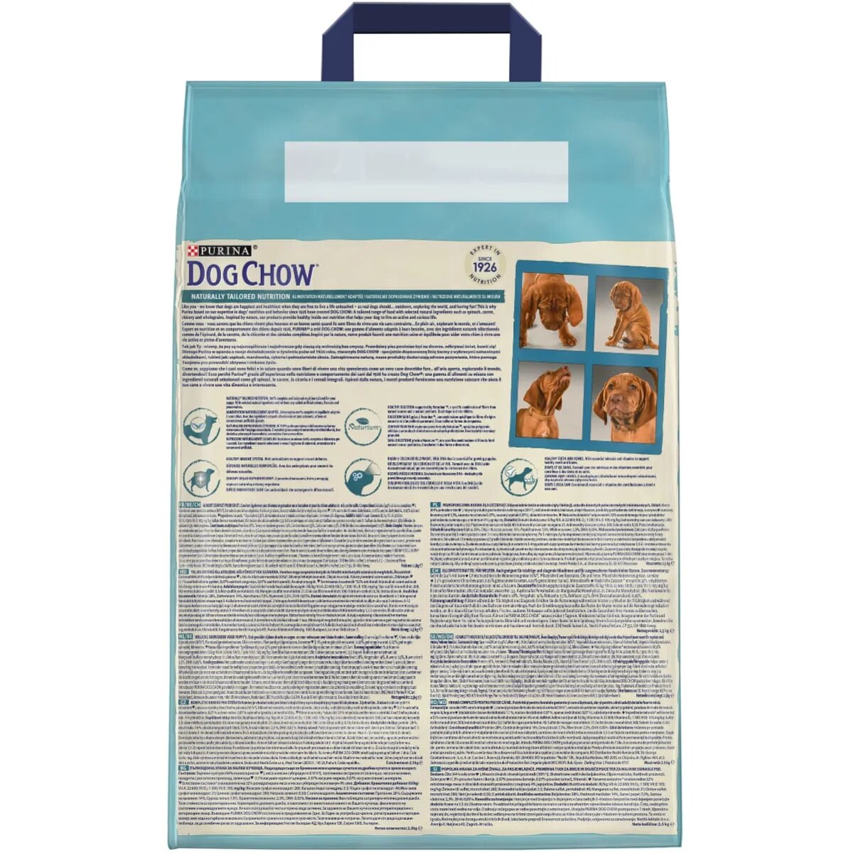 Purina Dog Chow Puppy M Miel hrană uscată câini junior 2.5kg