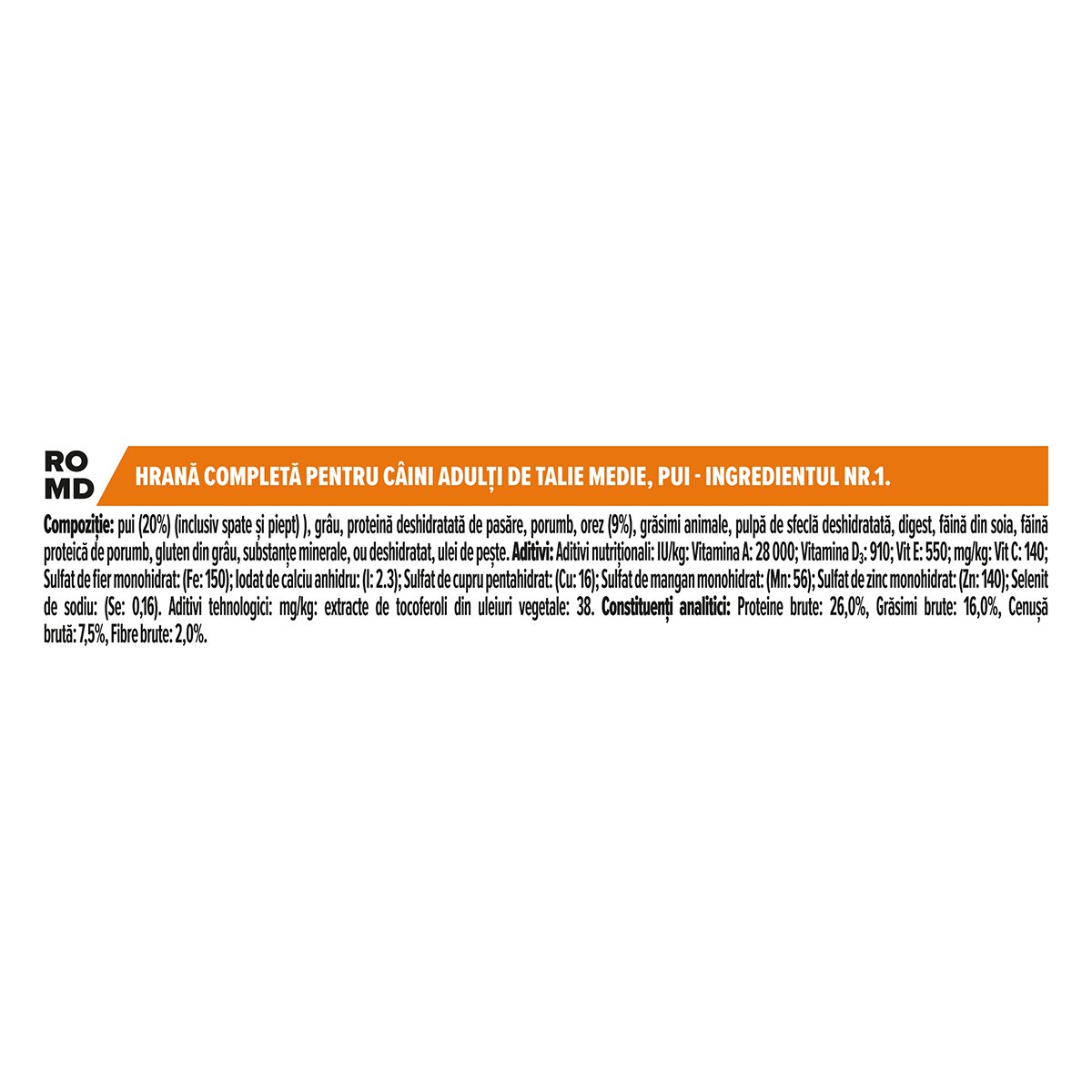 Purina Pro Plan Adult M Pui hrană uscată câini 3kg