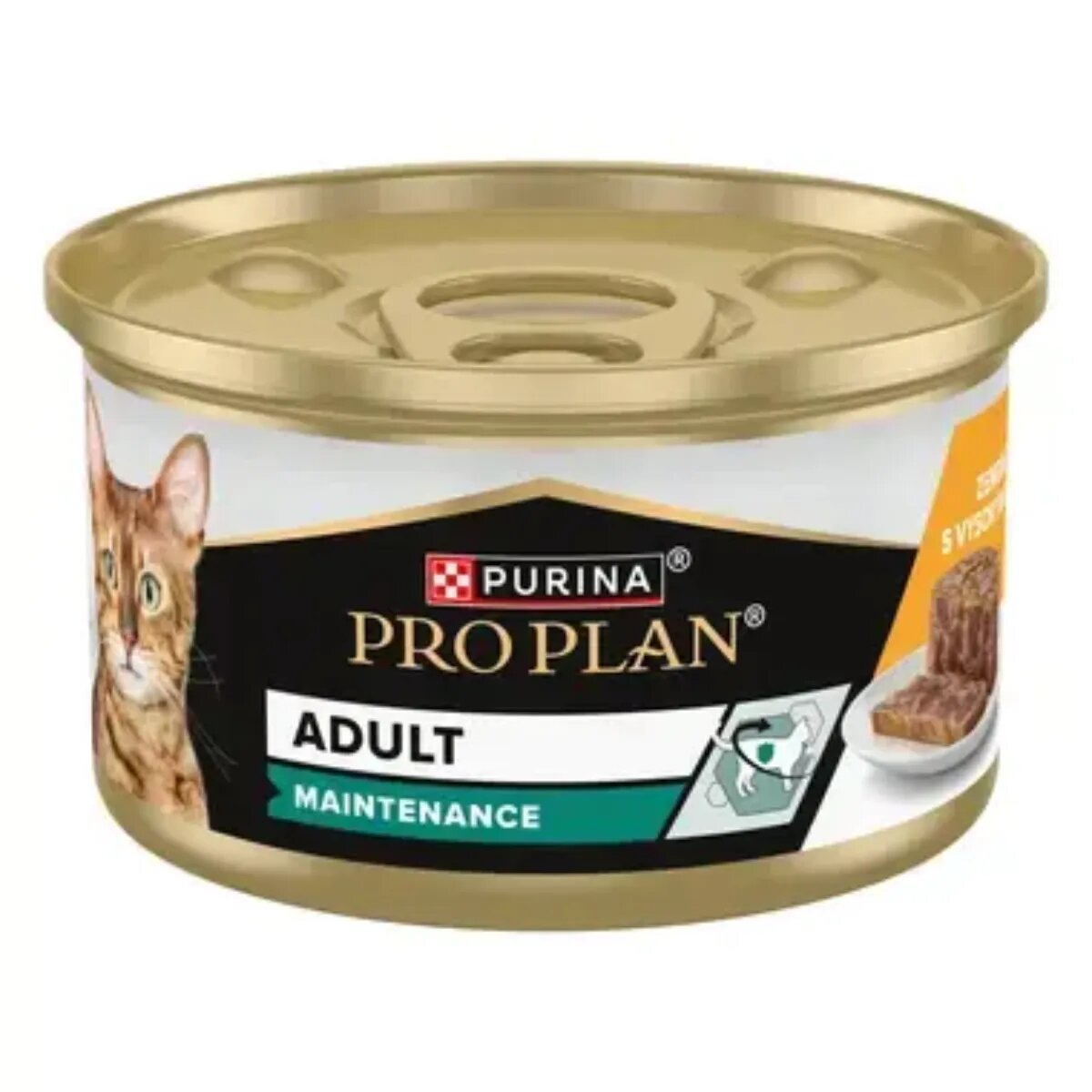 Purina Pro Plan Adult Maintenance Pui conservă hrană umedă pisici (pate) 85g x 24buc