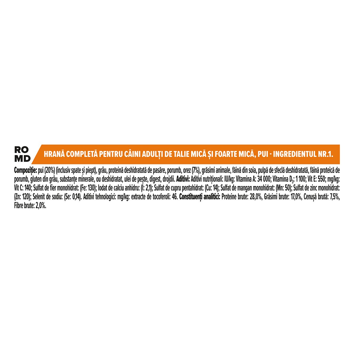 Purina Pro Plan Adult S Pui hrană uscată câini 3kg