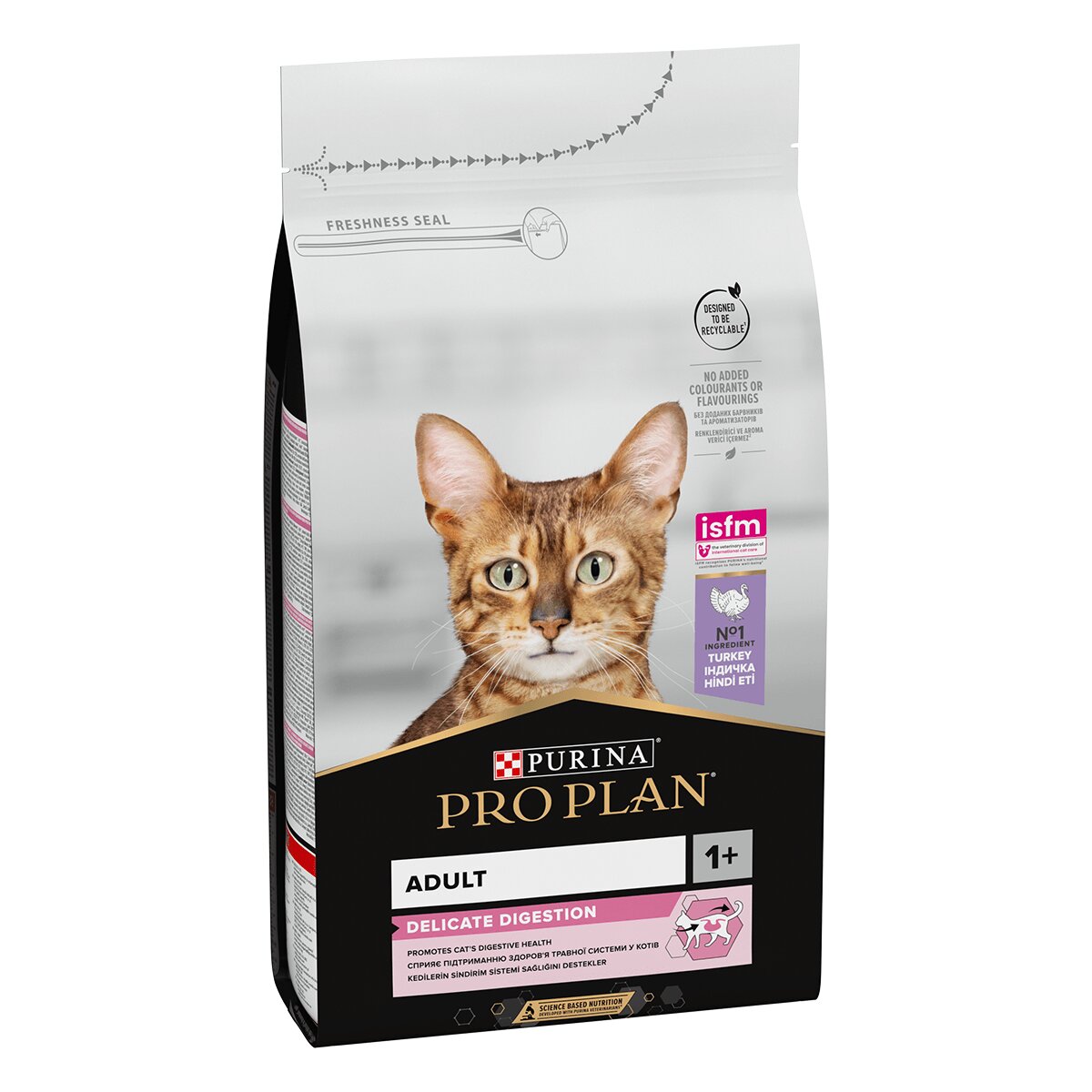 Purina Pro Plan Delicate Digestion Curcan hrană uscată pisici sistem digestiv 1.5kg
