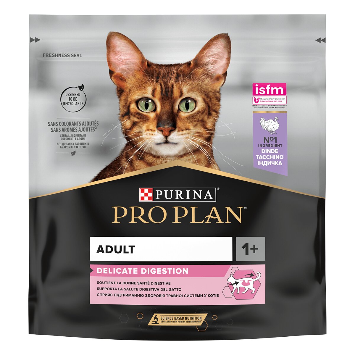 Purina Pro Plan Delicate Digestion Curcan hrană uscată pisici sistem digestiv 400g