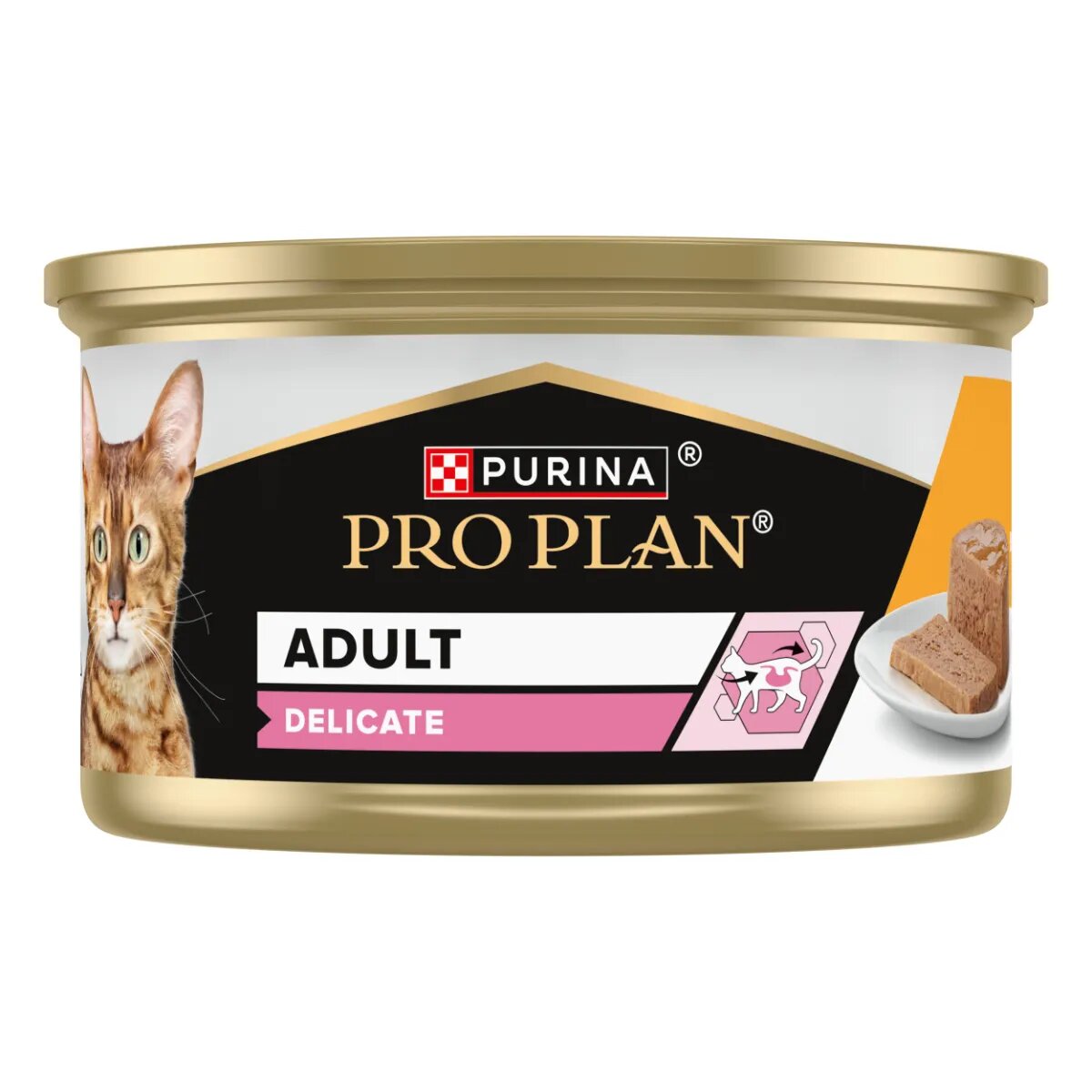 Purina Pro Plan Delicate Digestion Pui conservă hrană umedă pisici sistem digestiv (pate) 85g