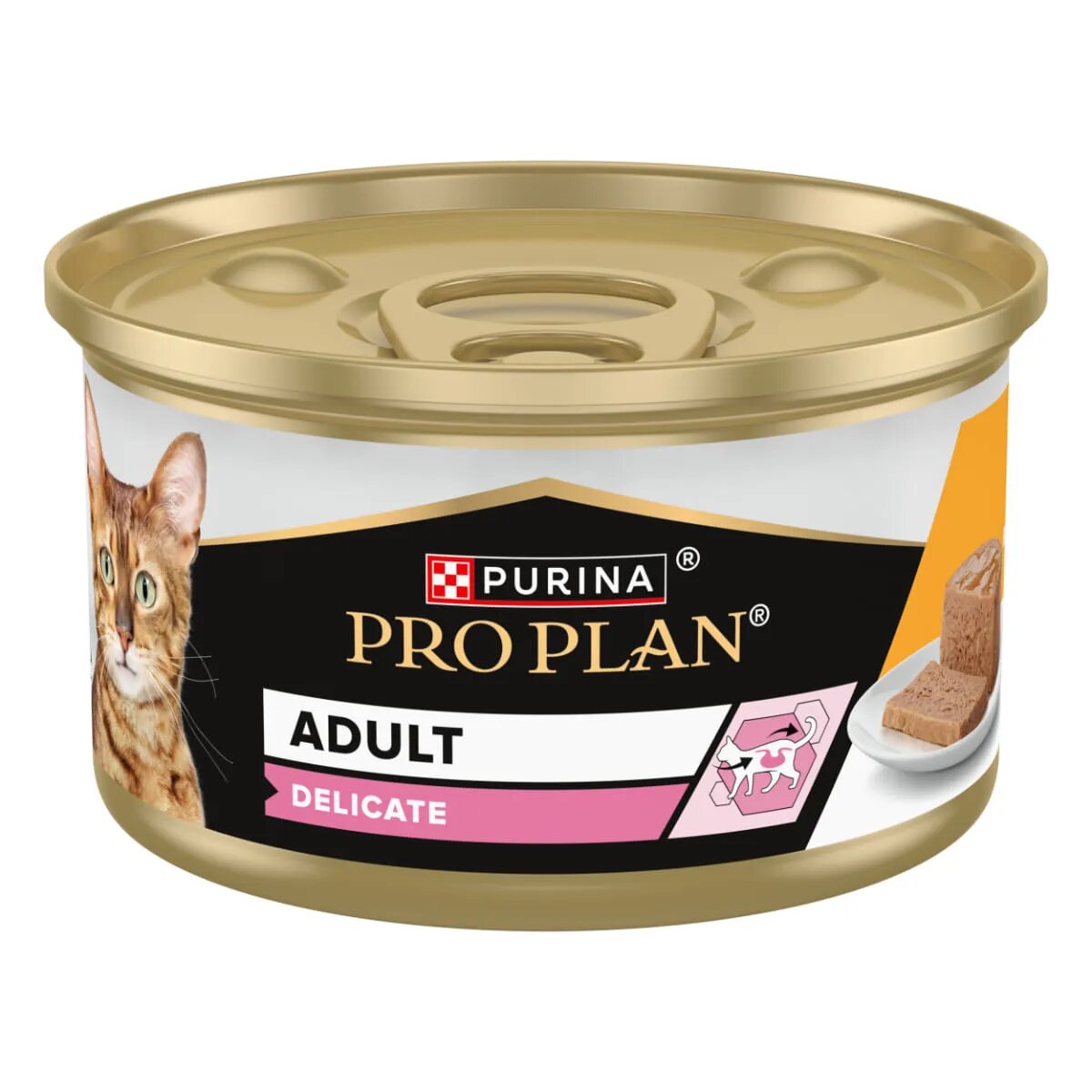Purina Pro Plan Delicate Digestion Pui conservă hrană umedă pisici sistem digestiv (pate) bax 85g x 24buc