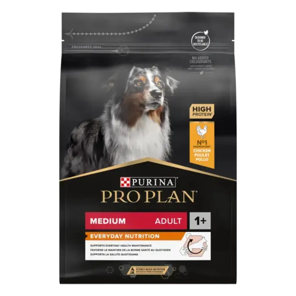 Purina Pro Plan Everyday Nutrition Medium Adult M Pui hrană uscată câini 10kg