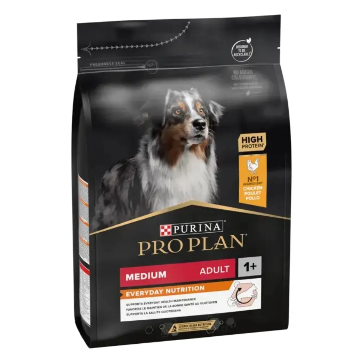 Purina Pro Plan Everyday Nutrition Medium Adult M Pui hrană uscată câini 10kg