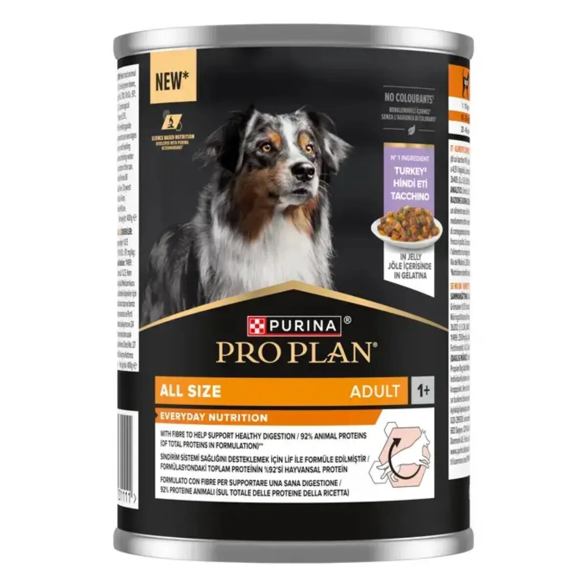Purina Pro Plan Everyday Nutrition XS-XL Curcan conservă hrană umedă câini (în aspic) 400g